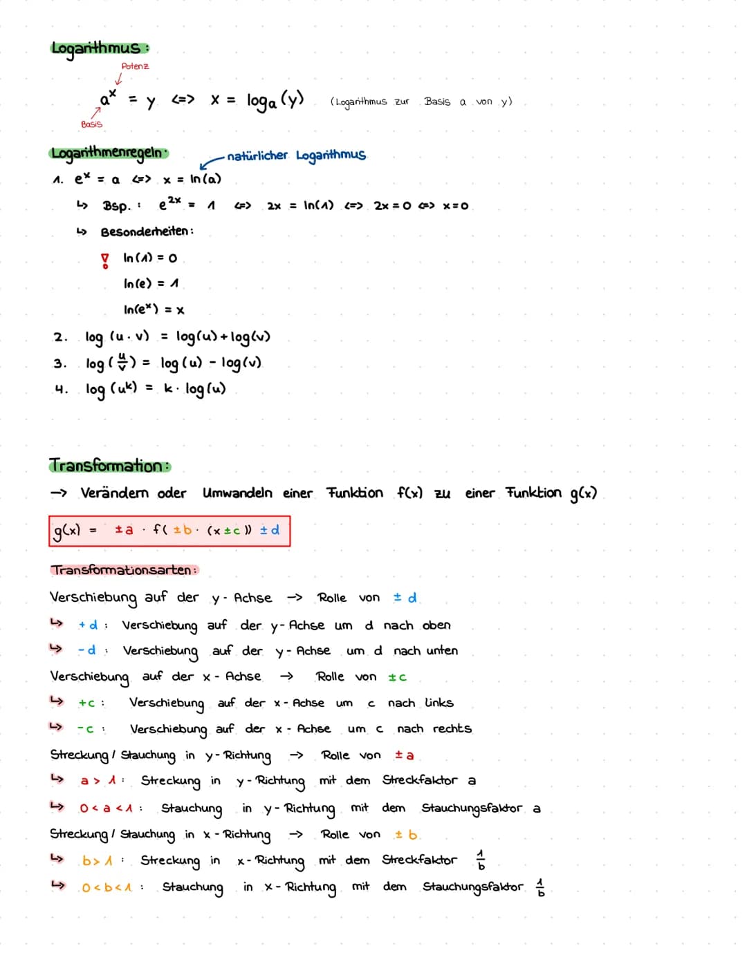 Lernzettel Mathe LK Abitur Nrw – Seite 3