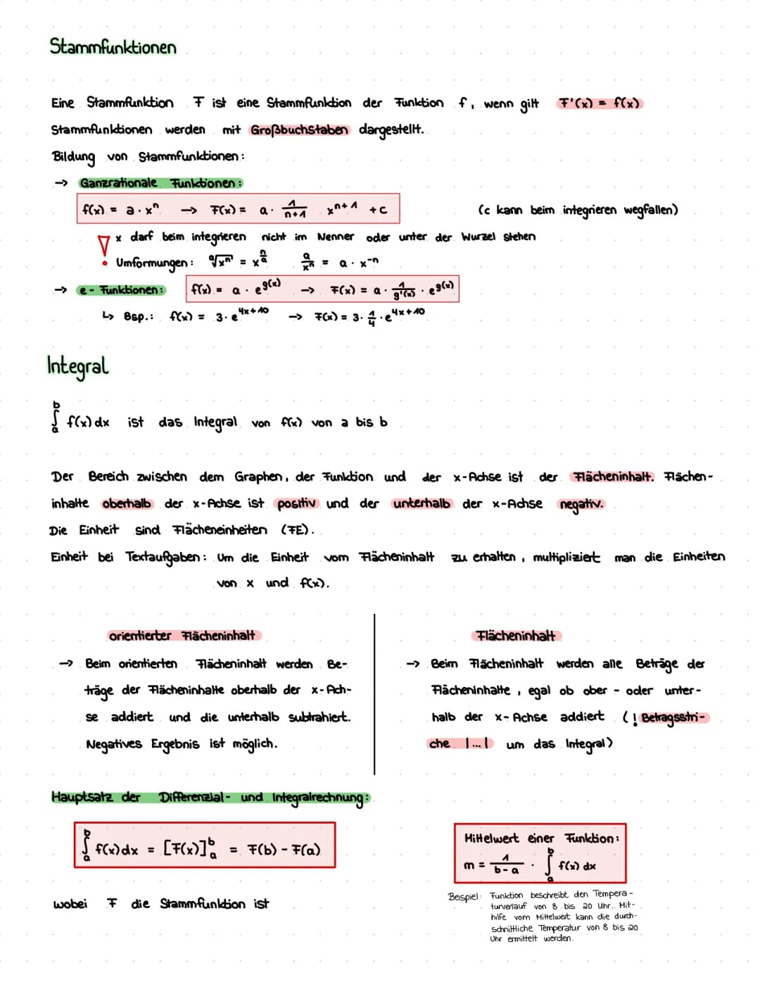 Lernzettel Mathe LK Abitur Nrw – Seite 9