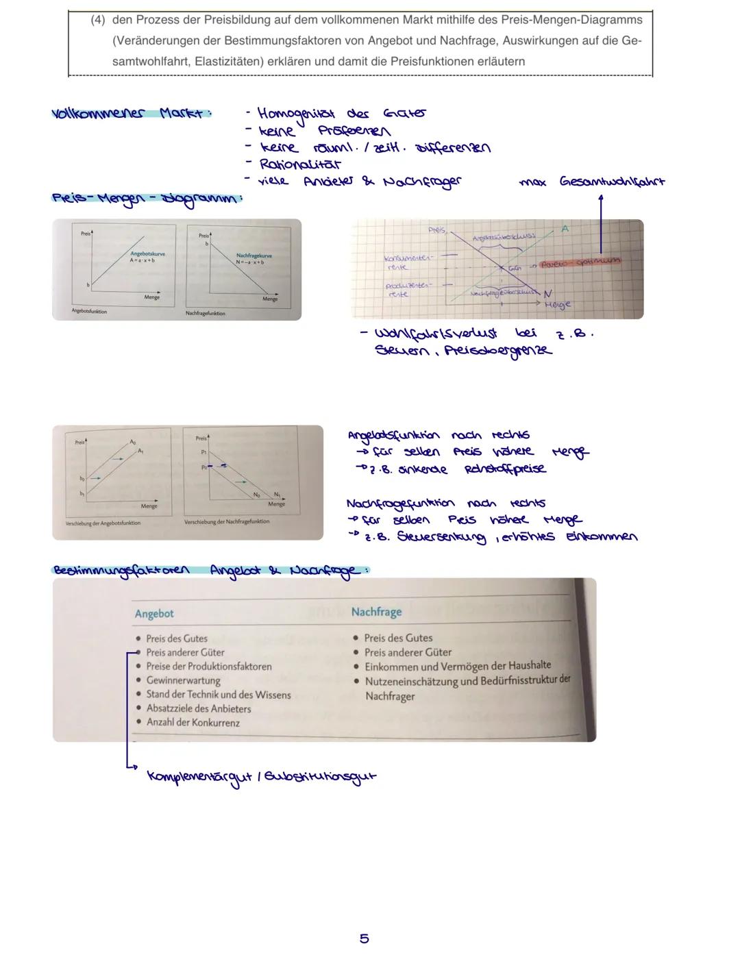 (1) Einflussfaktoren auf ökonomisches Verhalten (Handeln nach Präferenzen, Reagieren auf
Anreize und Restriktionen) anhand verschiedener Erk