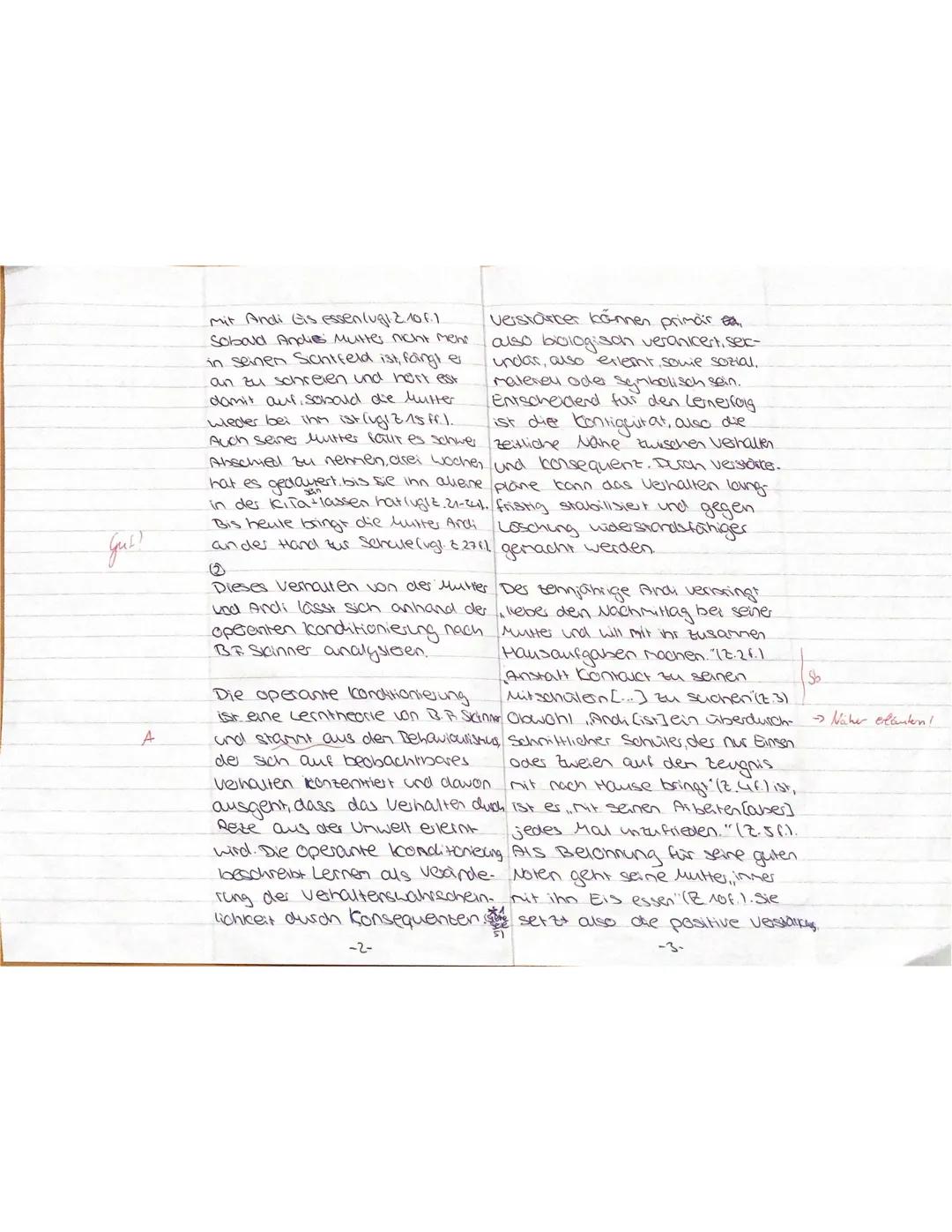 --- OCR Start ---
PA GK E
Name: Sorah D
Aufgaben:
Datum: 05. Mai 2025
KLAUSUR Nr. 1
1. Fasse die problematischen Verhaltensweisen von Andi u