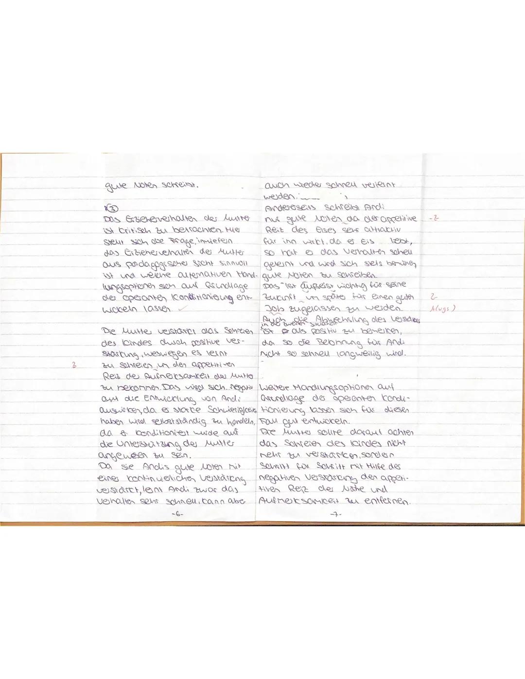 --- OCR Start ---
PA GK E
Name: Sorah D
Aufgaben:
Datum: 05. Mai 2025
KLAUSUR Nr. 1
1. Fasse die problematischen Verhaltensweisen von Andi u