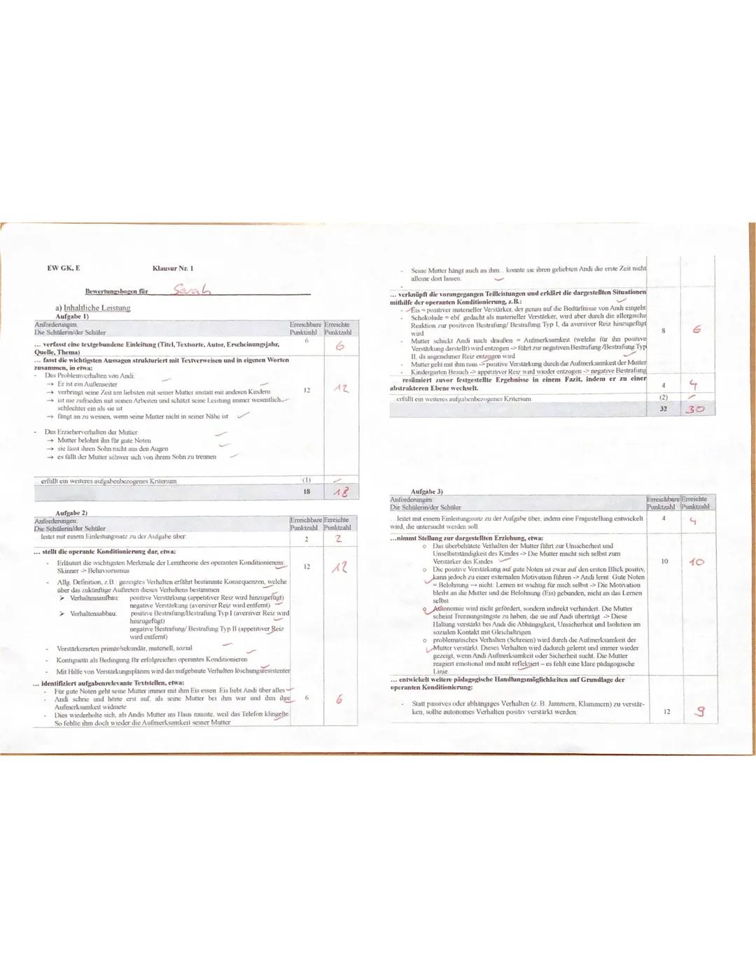 --- OCR Start ---
PA GK E
Name: Sorah D
Aufgaben:
Datum: 05. Mai 2025
KLAUSUR Nr. 1
1. Fasse die problematischen Verhaltensweisen von Andi u