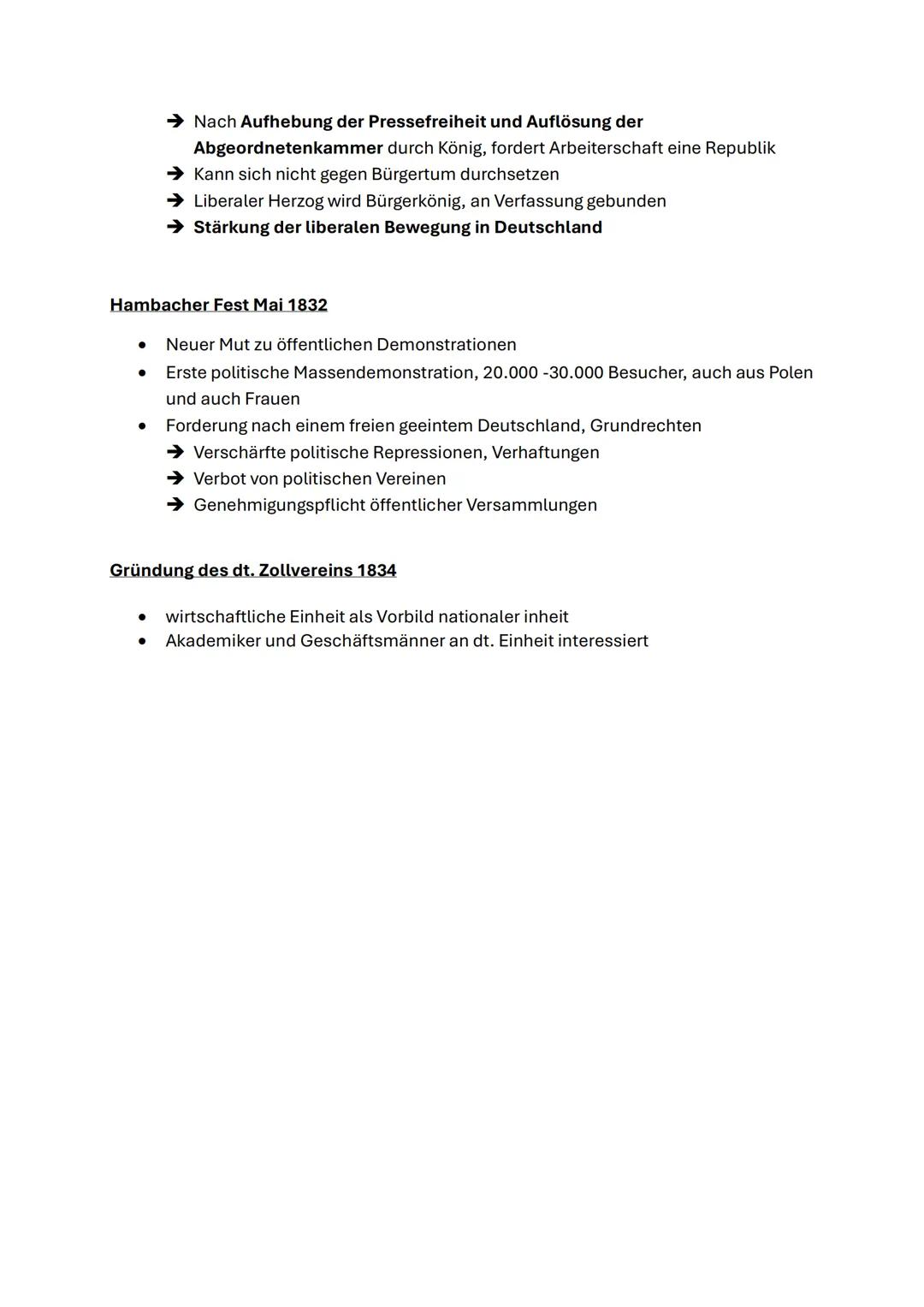 Entstehung, Entwicklung und Unterdrückung der liberal-nationalen Bewegung im
europäischen Kontext (1813/15-1848)
Entstehung der liberal- nat