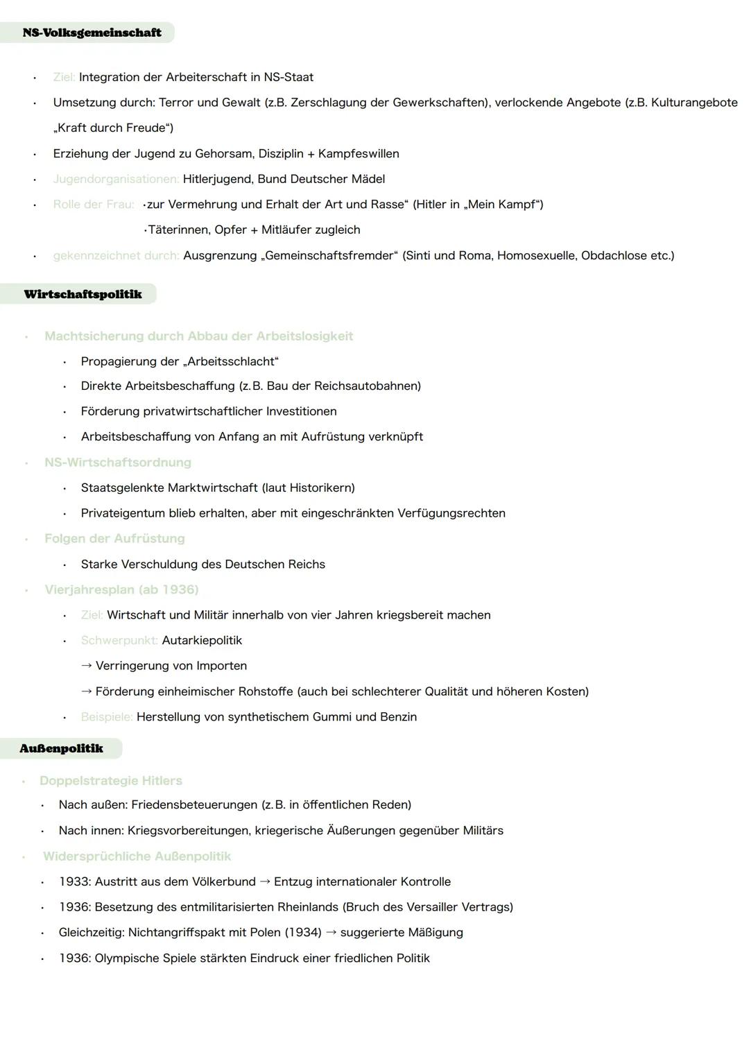 Der Nationalsozialismus - Ideologie und Herrschaftsstrukturen
Das Scheitern der Weimarer Republik (Ursachen)
Wirtschaft
* Staatsverschuldung