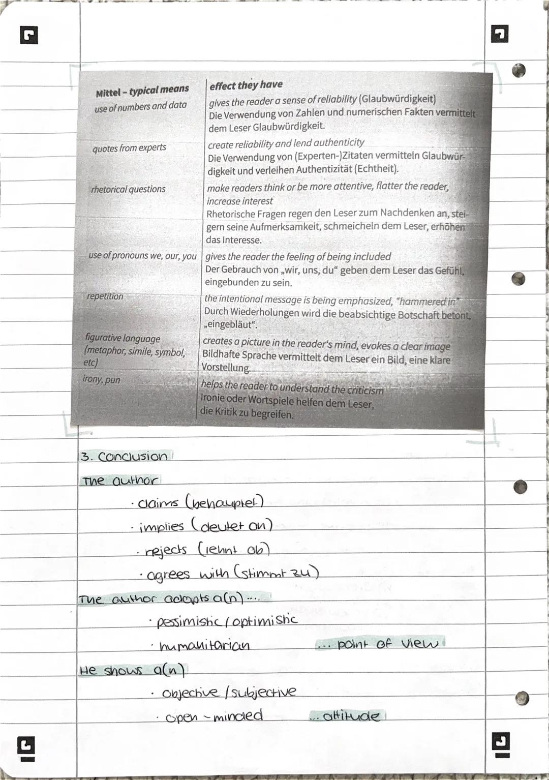 Analysis of a Non-Fictional Text
follow clear structure
arguments +/examples presented in train-of-thought
or line of argument
1. Summary
•