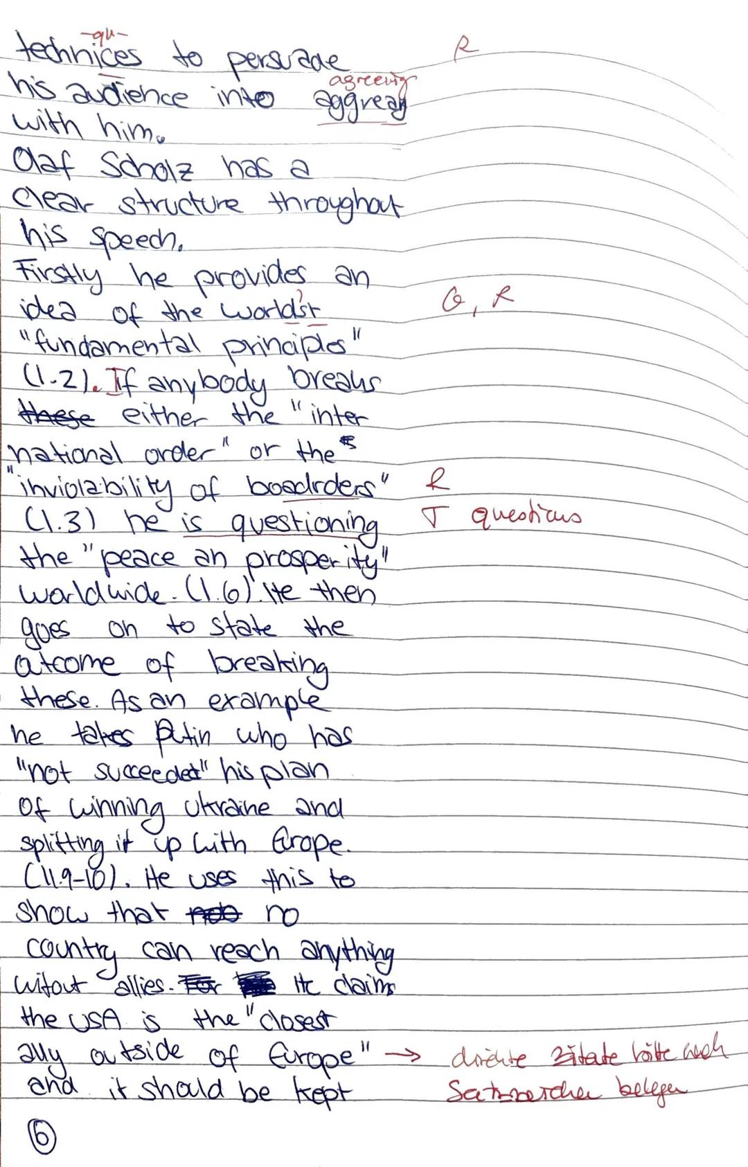 Englishexam
Lea Witzig
17.03.20
Kruse
1)
G R In Olaf Scholz' Speech at
world
I had at the Economic Forum
R in Davos on the 21st
January 2025