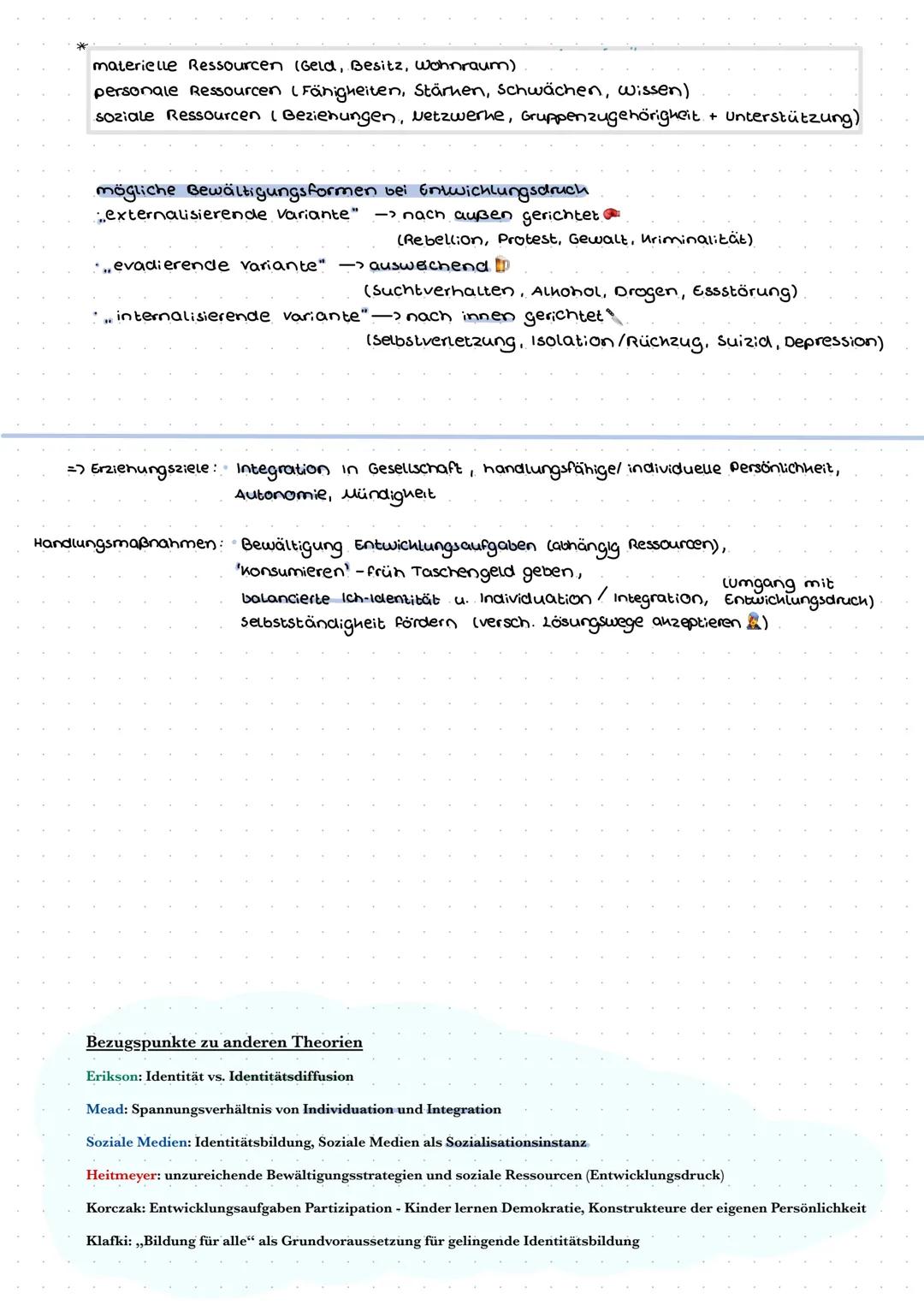Hurrelmann/
Bauer
Hurrelmann - Modell der produktiven Realitätsverarbeitung
(Soziologischer Ansatz)
Sieht Jugendlichen als schöpferischen Ko