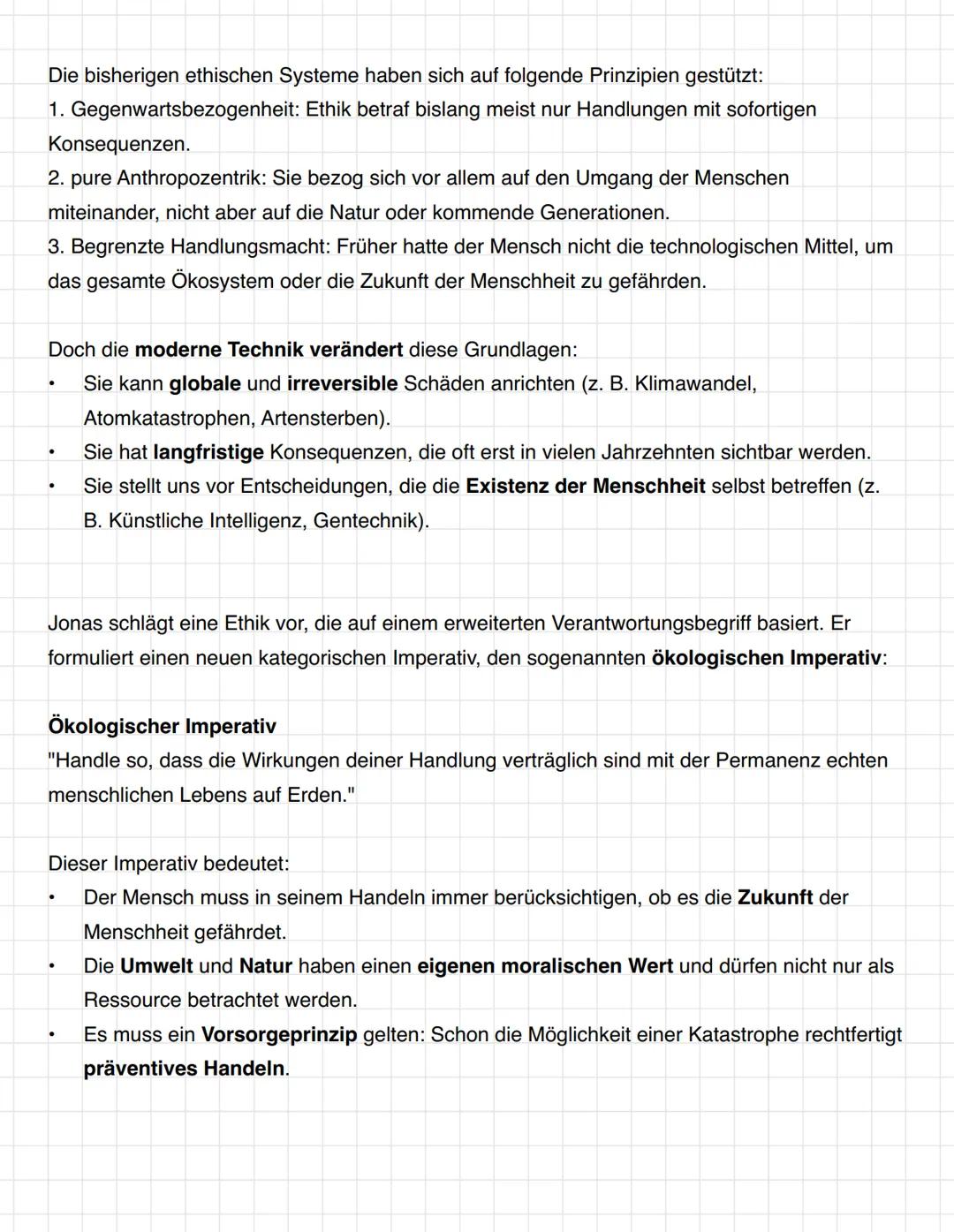 Hans Jonas
1. Aufg.: Sekundärtext zusammenfassen
2. Aufg.: Vergleich der Position aus Sekundärtext mit Position von Hans Jonas
3. Aufg.: Ste