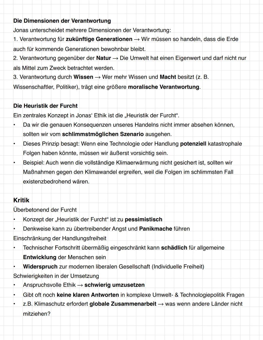 Hans Jonas
1. Aufg.: Sekundärtext zusammenfassen
2. Aufg.: Vergleich der Position aus Sekundärtext mit Position von Hans Jonas
3. Aufg.: Ste