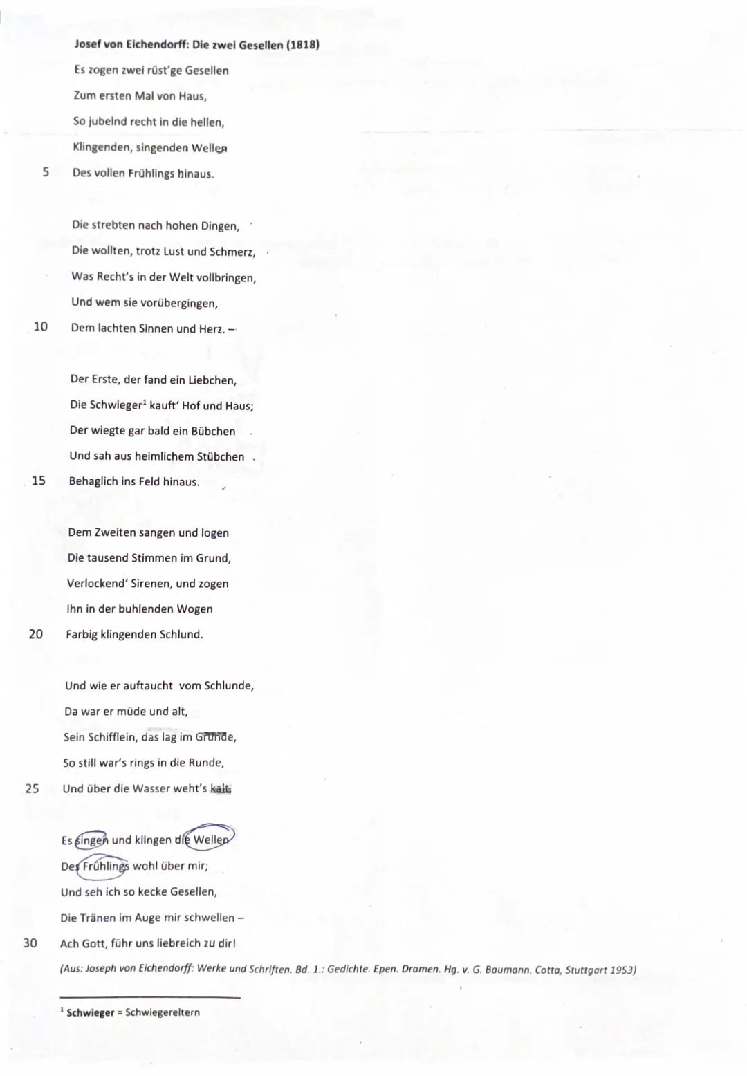 1. Klausur Q1 GKD ()
Lyrik von der Romantik bis zur Gegenwart
14.09.2023
Ein Gedicht interpretieren und mit einem anderen Gedicht vergleiche