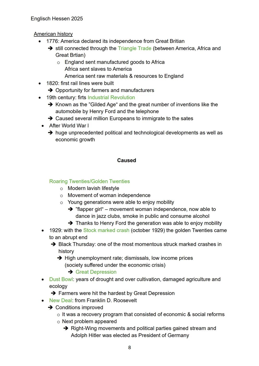 Englisch Hessen 2025
Q1.1 The USA - the formation of a
Nation
Development and principles of American democracy, especially "life, liberty an