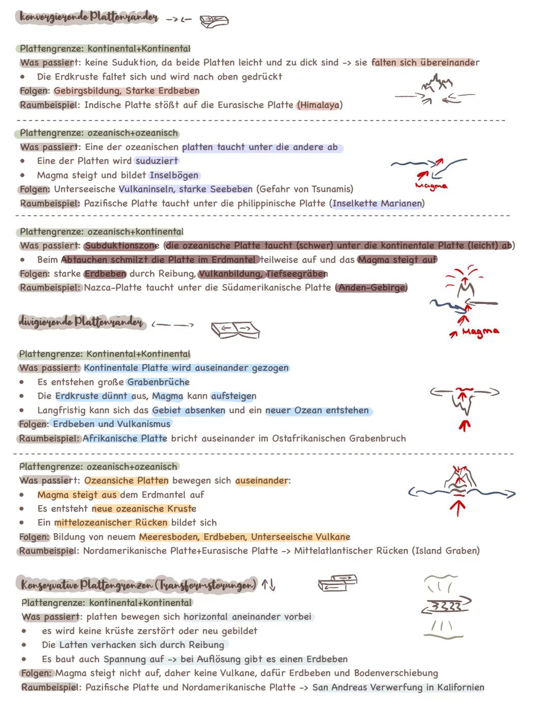 Schalenbau der Eyde
1) Erdkruste: Das ist die dünne, äußere Schicht, auf der wir leben. Es gibt
ozeanische Kruste (dünner, dichter) und kont