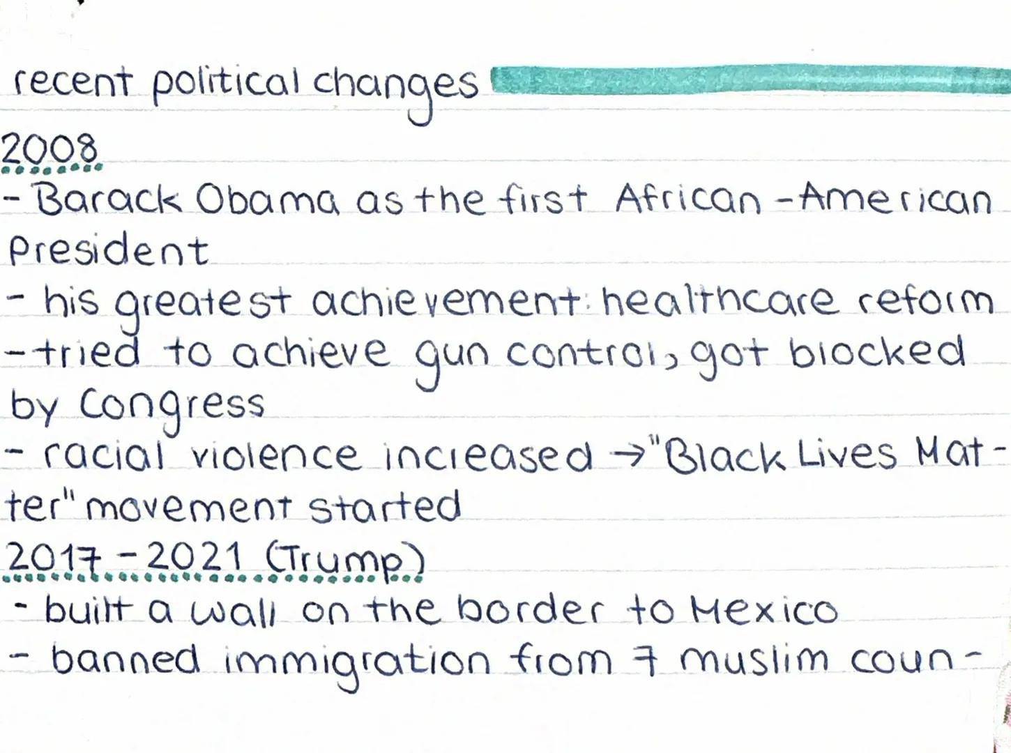 America Q1
Politics
president
- forms the executive (together
with his/her cabinet)
- elected for four years
- can serve a maximum of 2 term