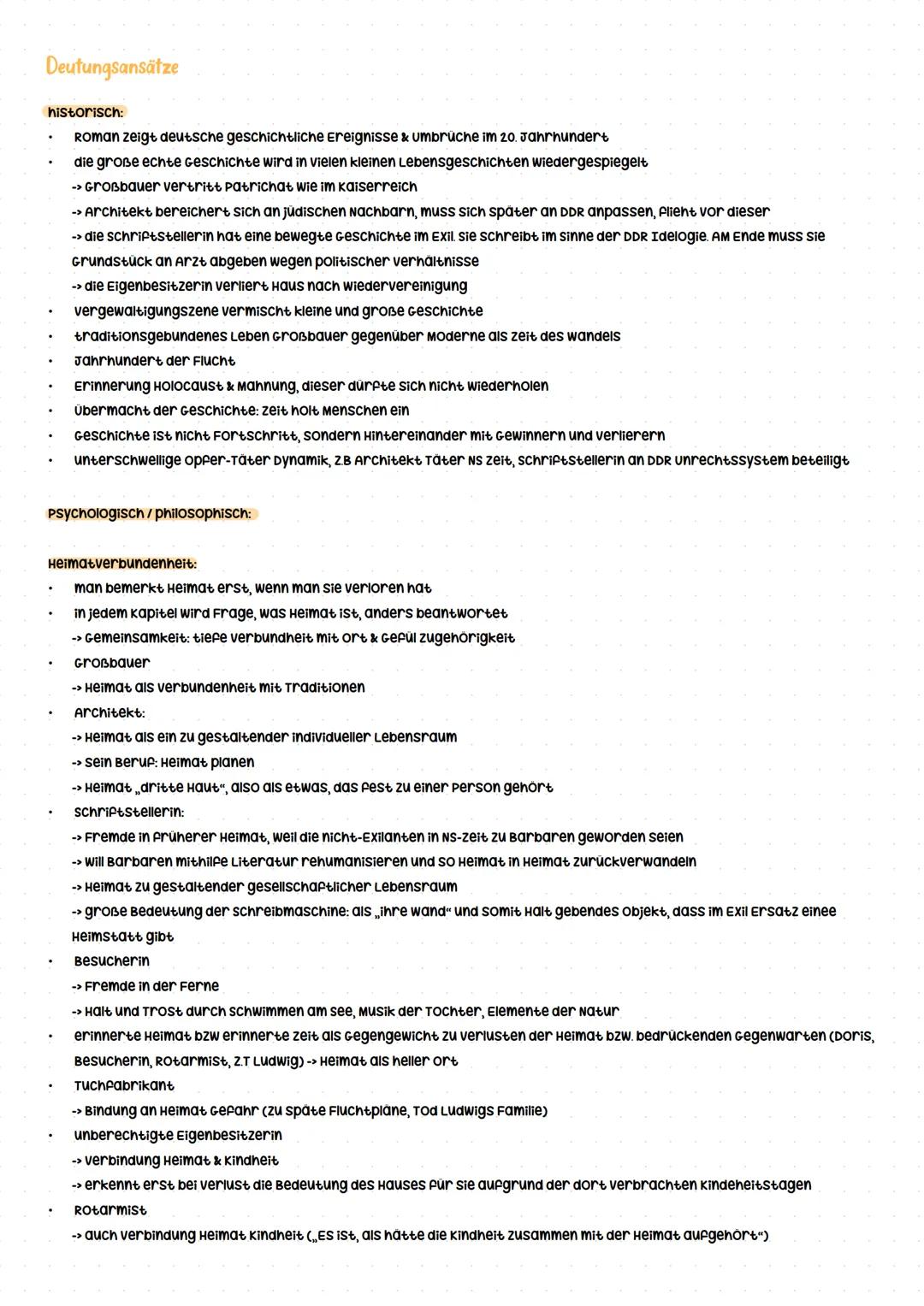 Zusammenfassung
Kapitel
Der Großbauer & seine 4
Töchter
(s. 14-26)
Zeit
Ca. 1900-1934
Der Architekt
(s. 34-45)
1951
Der Tuchfabrikant
(s. 48