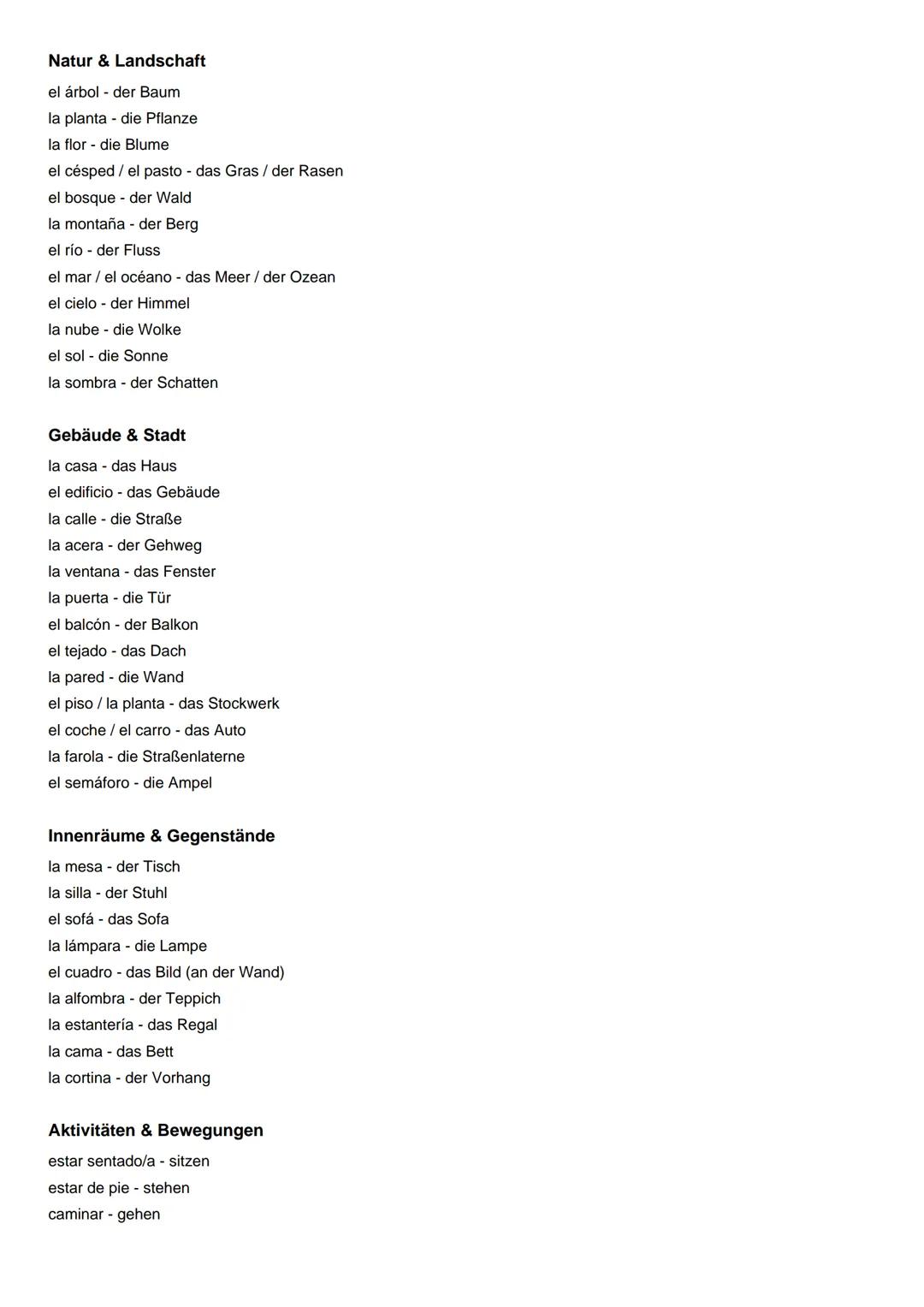 Vokabeln für Spanische Bildbeschreibung
Allgemeine Ausdrücke zur Bildbeschreibung
En la imagen / foto se puede ver - Auf dem Bild / Foto kan