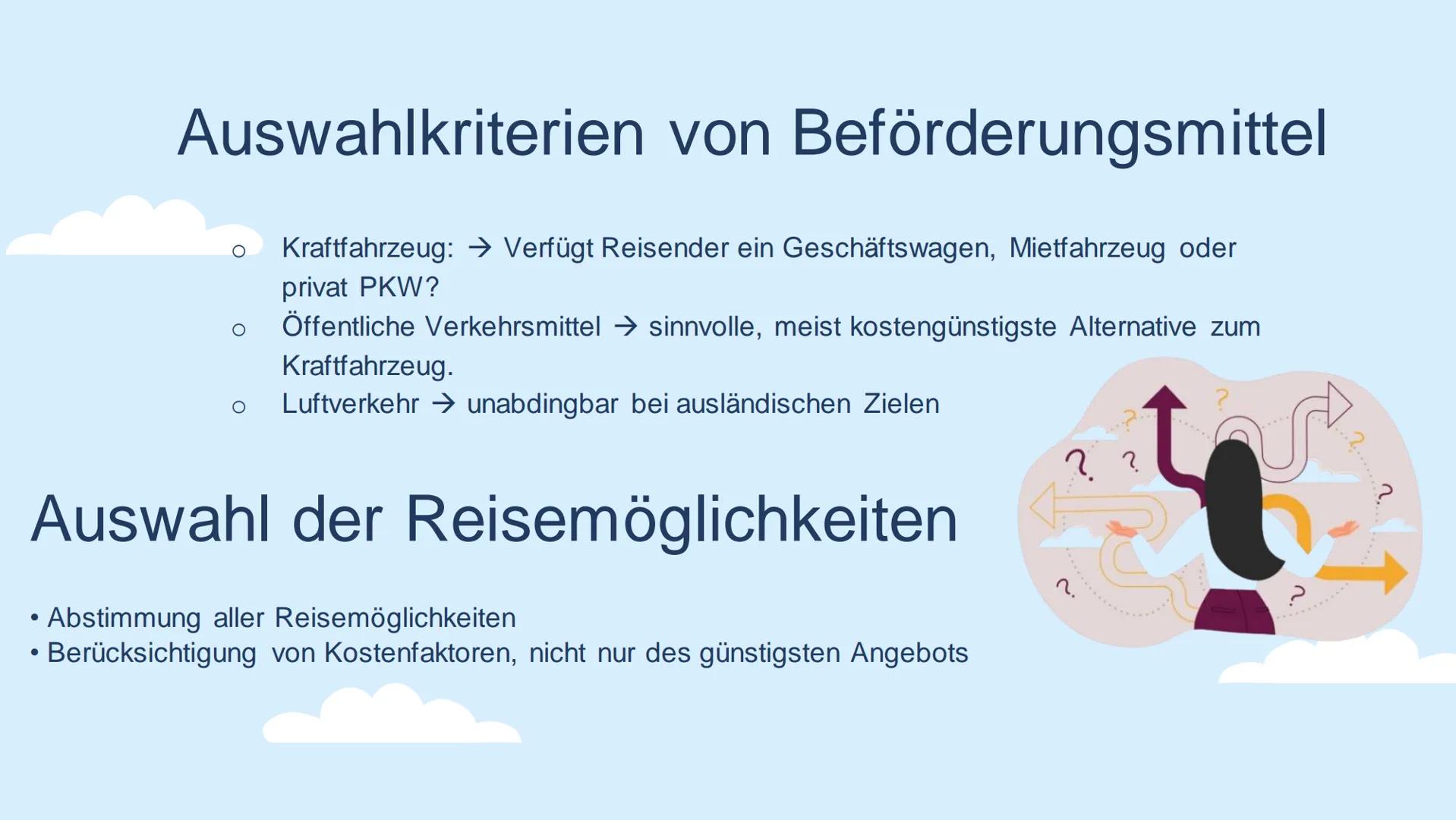 # Geschäftsreisen organisieren
Sophia
BS BUE 22 Inhaltsverzeichnis
Definition und Gründe
Organisation
Beförderungs- und
Unterbringungsarten
