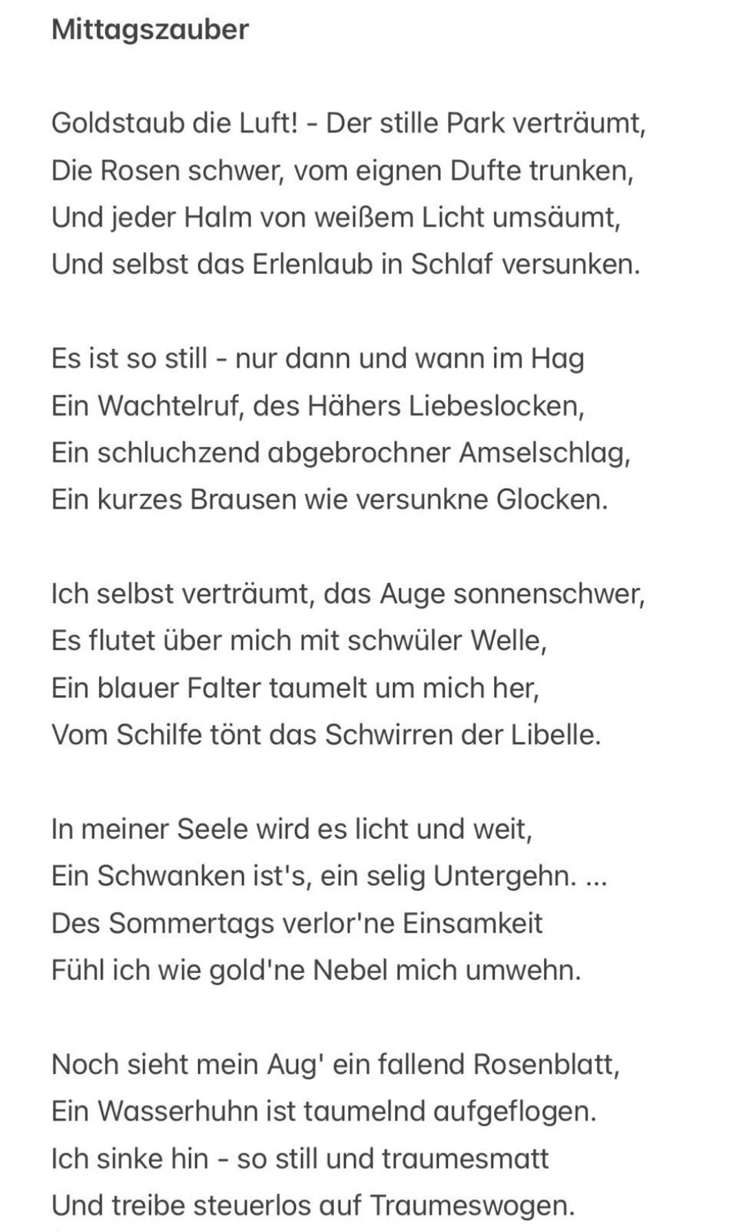 Deutsch LK Gedichtanalyse