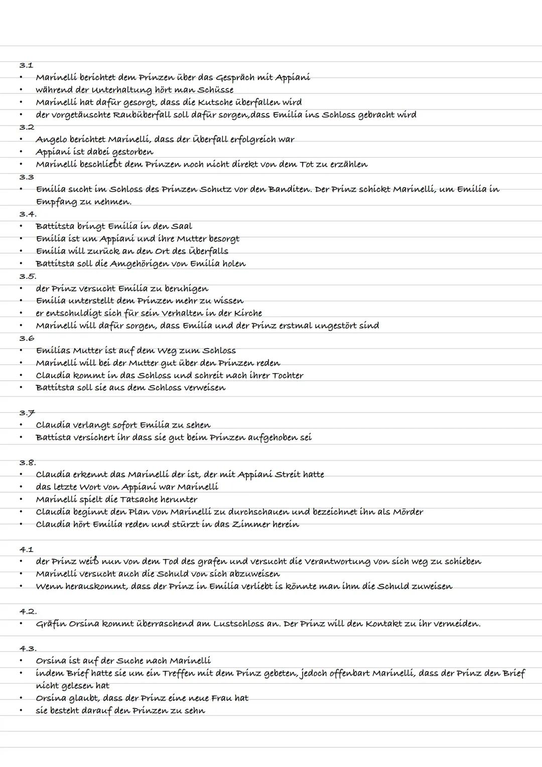 1.1
Emília Galotti
* Der Prinz wird auf eine Bittschrift von einer Emilia aufmerksam
* Er errinnert sich sofort an Emilia Galotti, die Frau