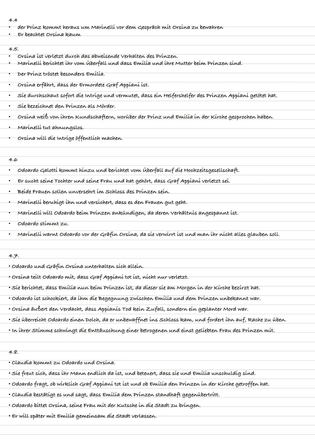 1.1
Emília Galotti
* Der Prinz wird auf eine Bittschrift von einer Emilia aufmerksam
* Er errinnert sich sofort an Emilia Galotti, die Frau