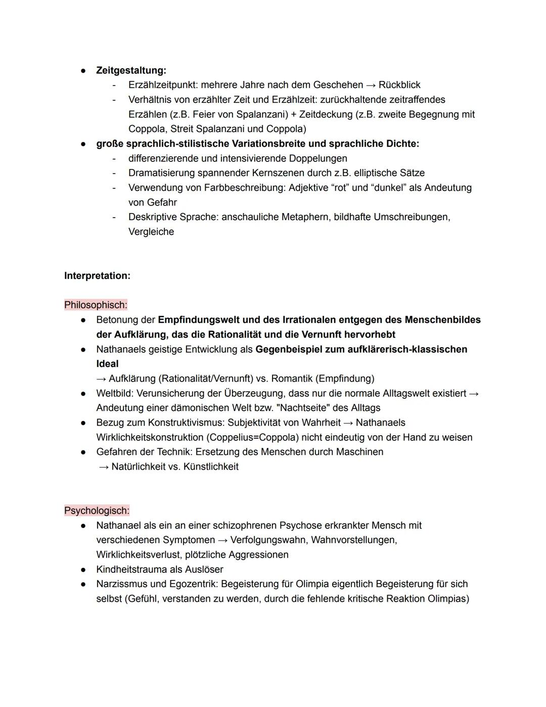Q 1. 1 - Ε.Τ.A Hoffmann: Sandmann
Werkübersicht:
Gattung:
Veröffentlichung:
Autor:
Epoche:
Novelle
1816
E.T.A Hoffmann
Romantik (Schwarze Ro