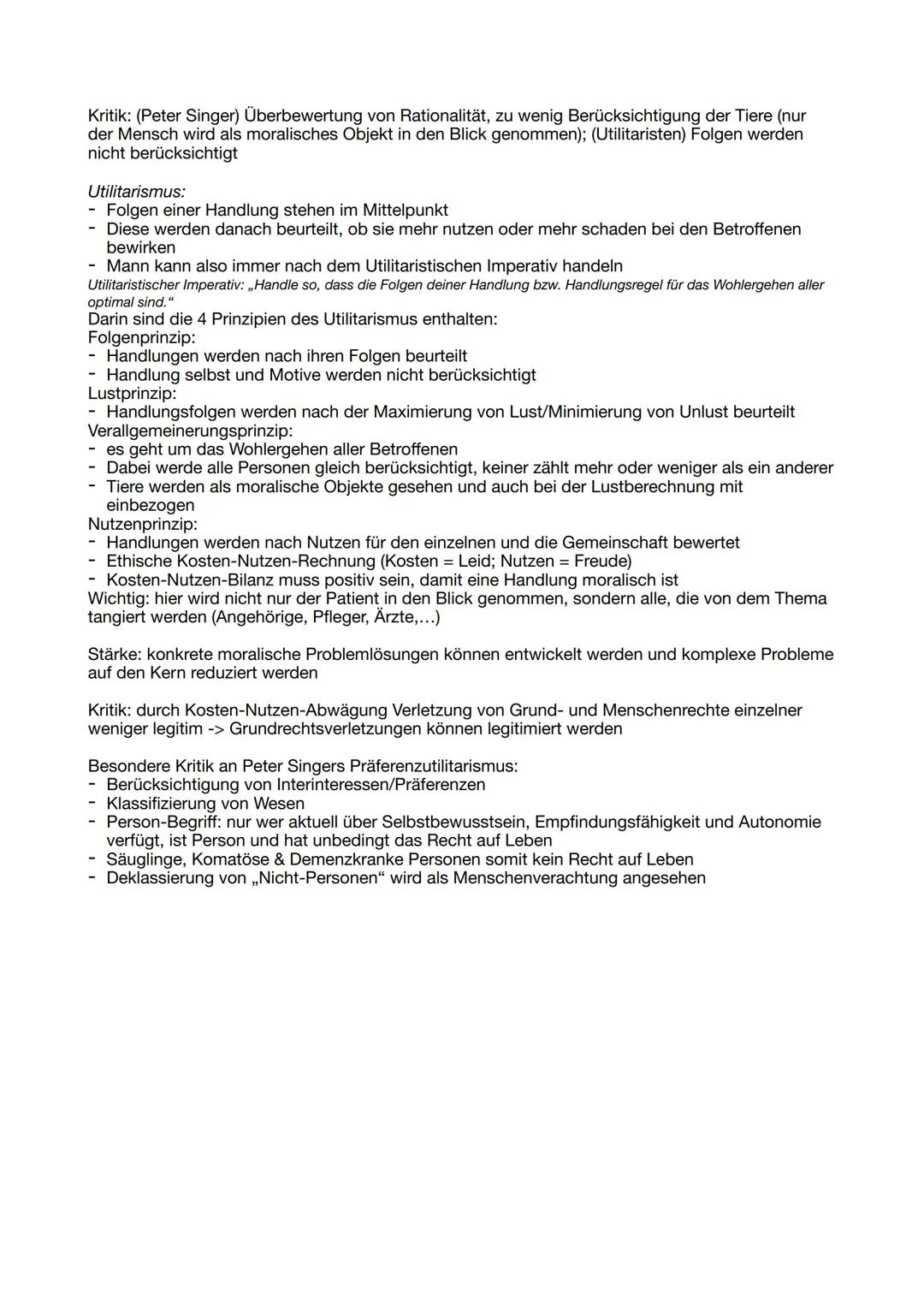 Q2.2 Medizinethik
Medizinethik = Normative Ethik (Ethik, die ein bestimmtes Handeln vorschreibt)
-> Medizinethik muss begründen können, waru
