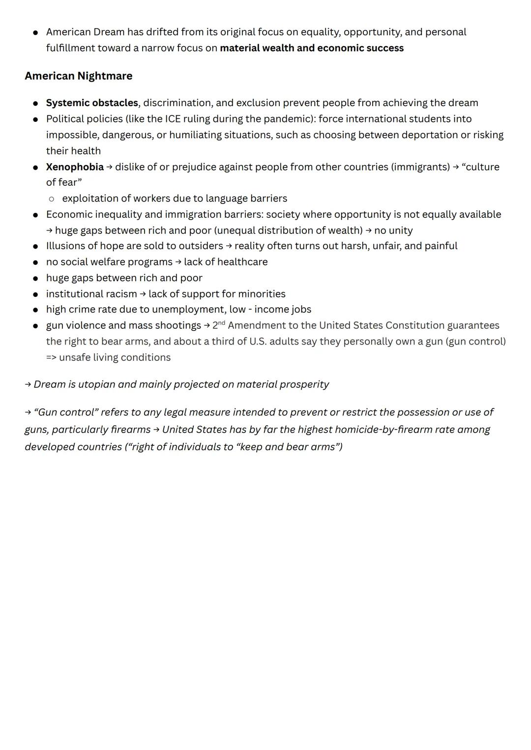 Q1.1 The USA - the formation of a nation
Development and principles of American democracy
Declaration of Independence
• unalienable rights w