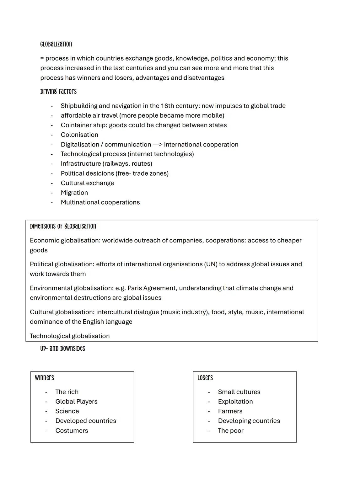 Globalization / Nigeria / Visions of the future / Identity and gender: Englisch LK Abitur