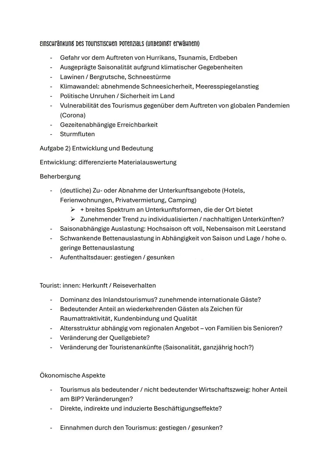 TOURISMUS
Wohlstandsunterschiede (finanzielle Disparitäten), bieten einheimische Bevölkerung
viel mehr zu verdienen und ihren Lebensstandard