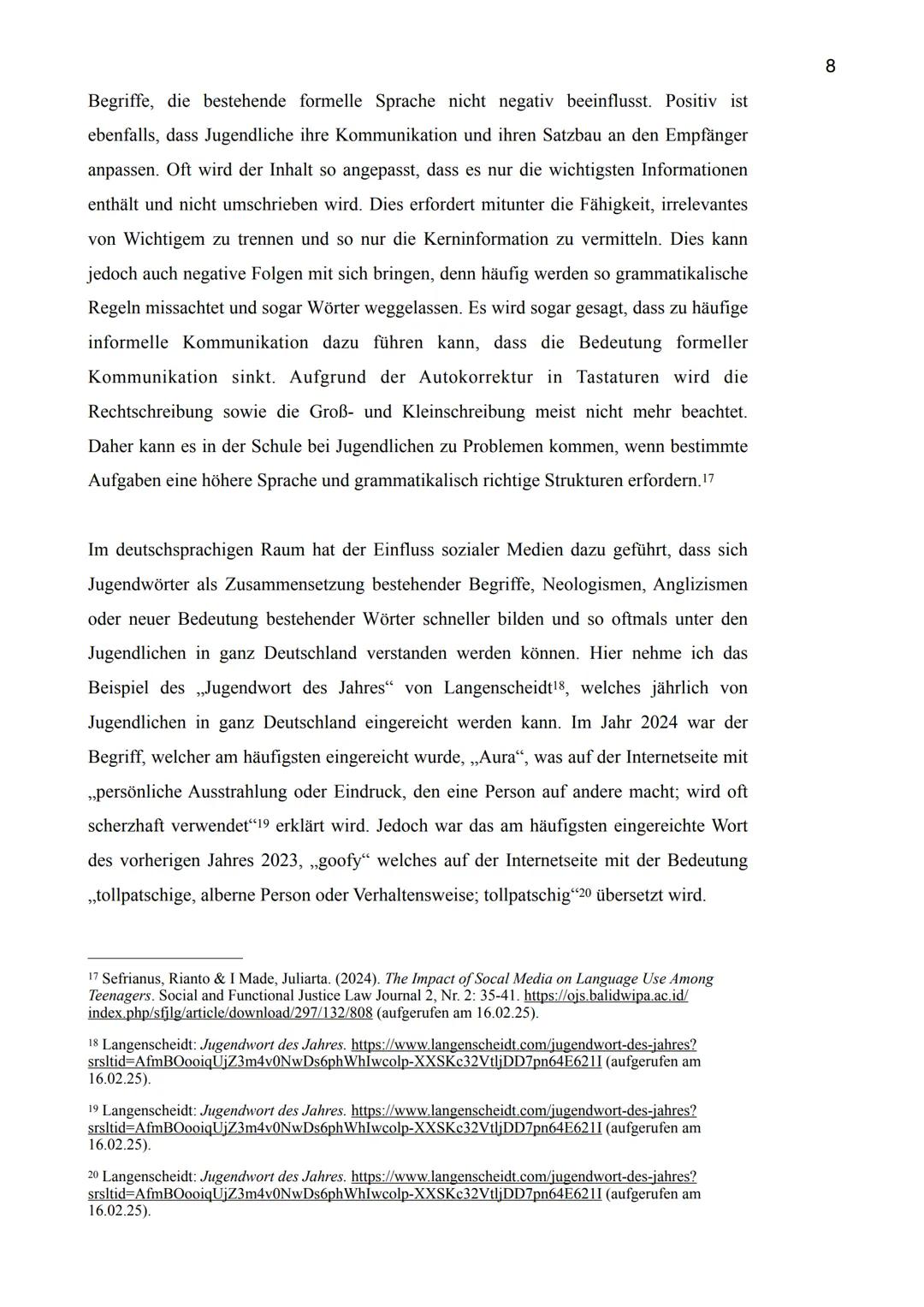 Like mal meinen neuen Post! - Der Einfluss
sozialer Medien auf Jugendsprache
▷
Von Tanem
Schuljahr 2024/2025
Qualifikationsphase 1
Deutsch G