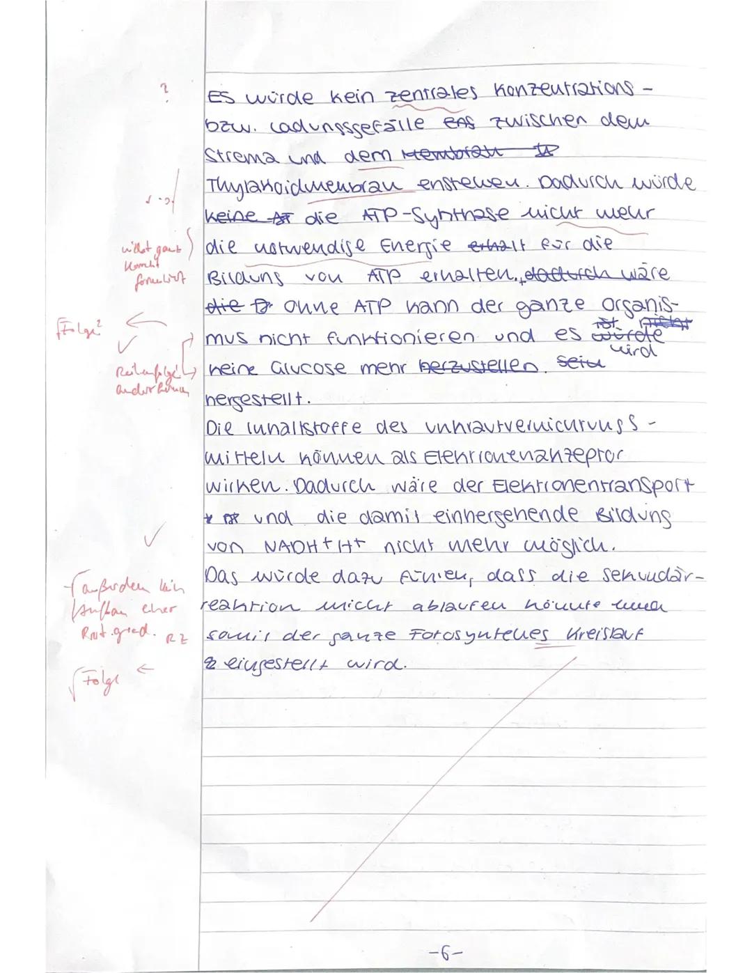 --- OCR Start ---
Schulj. 24/25, 2. Hj. 2. Klausur (90') 19.03.25 Name:
Fotosynthese
Aufgabe 1: Fotosyntheseleistung bei Cyanobakterien
1/1