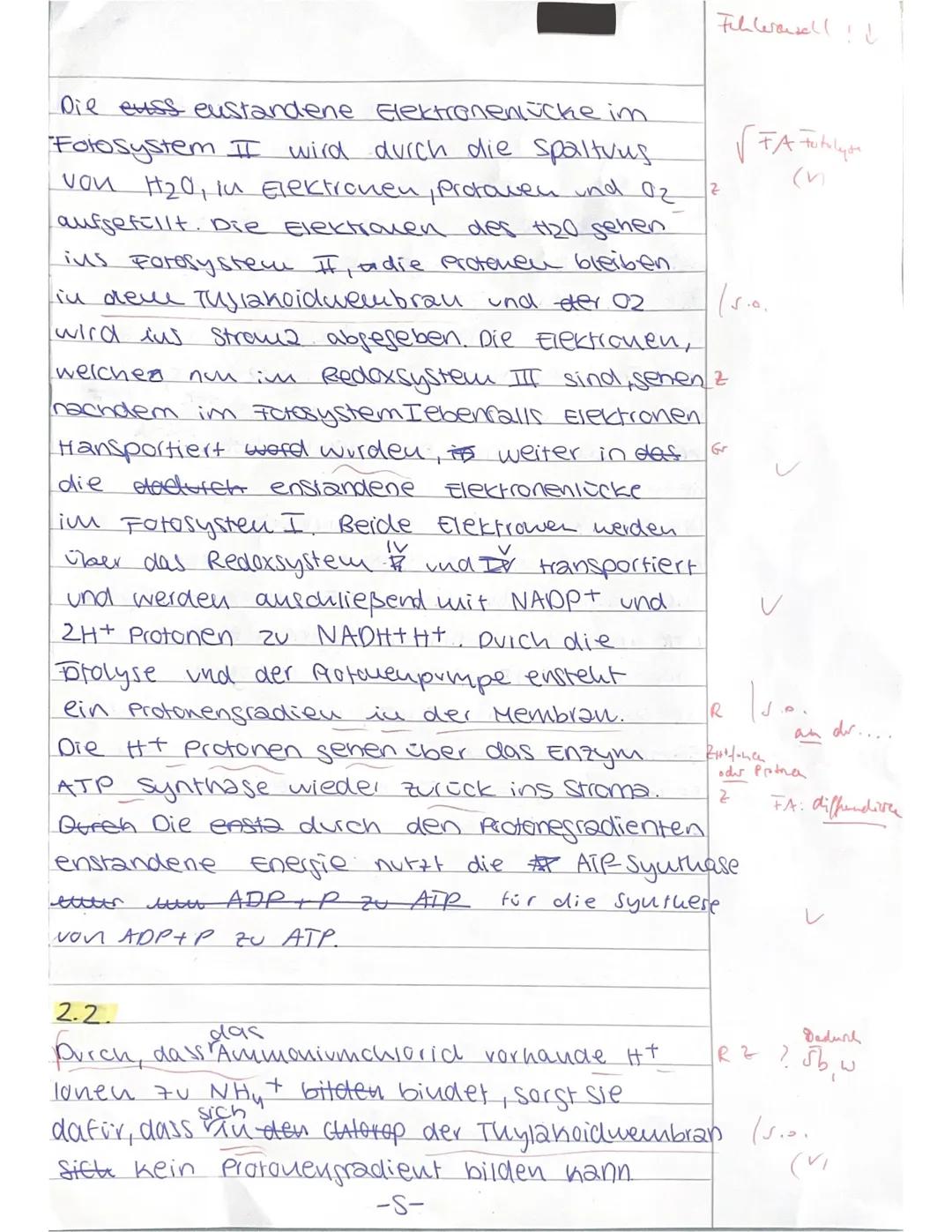 --- OCR Start ---
Schulj. 24/25, 2. Hj. 2. Klausur (90') 19.03.25 Name:
Fotosynthese
Aufgabe 1: Fotosyntheseleistung bei Cyanobakterien
1/1