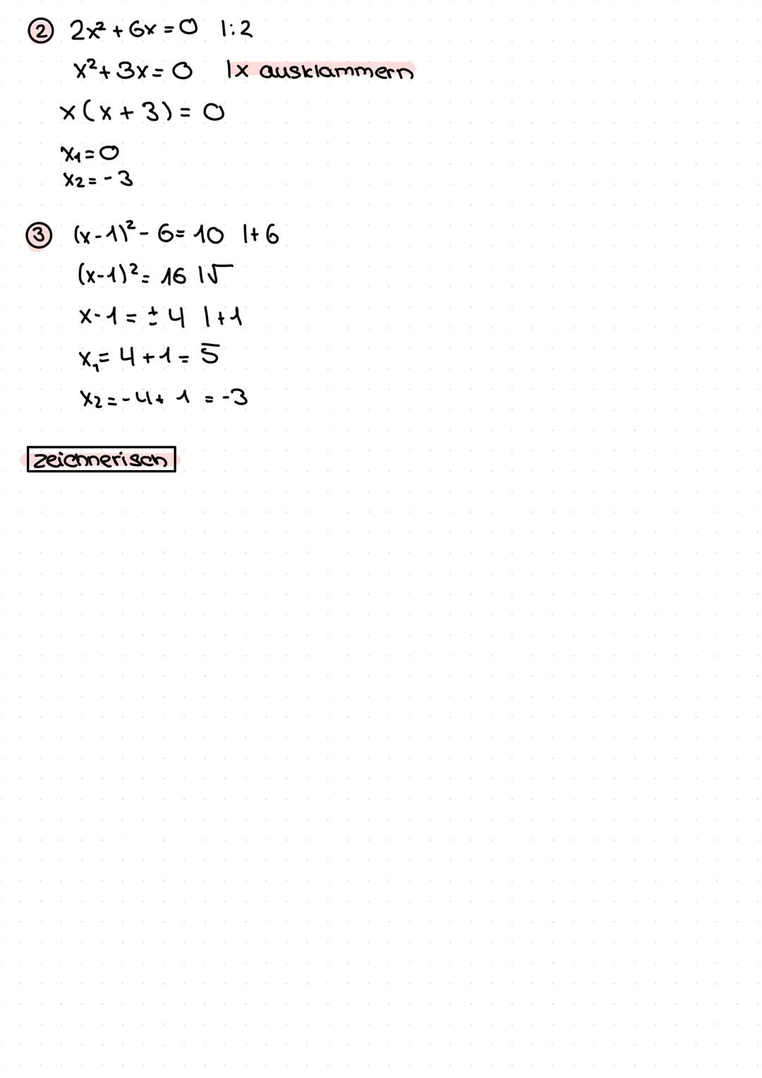Allgemeine Form/Normalform
f(x)= ax²+ bx + C
Streckfaktor -> a
y-Achsenabschnitt -> c
1. binomische Formel
(a+b)² = a²+ 2ab+b²
2. binomische