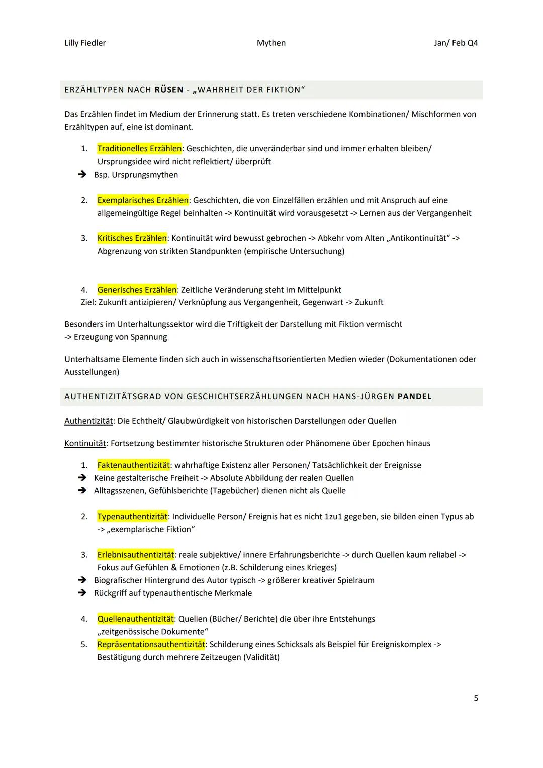 Lilly Fiedler
Mythen
Jan/Feb Q4
GESCHICHTS-/ERINNERUNGSKULTUR
WAS IST GESCHICHTE?
- Wissenschaft der Vergangenheit, sie ist unvollständig un