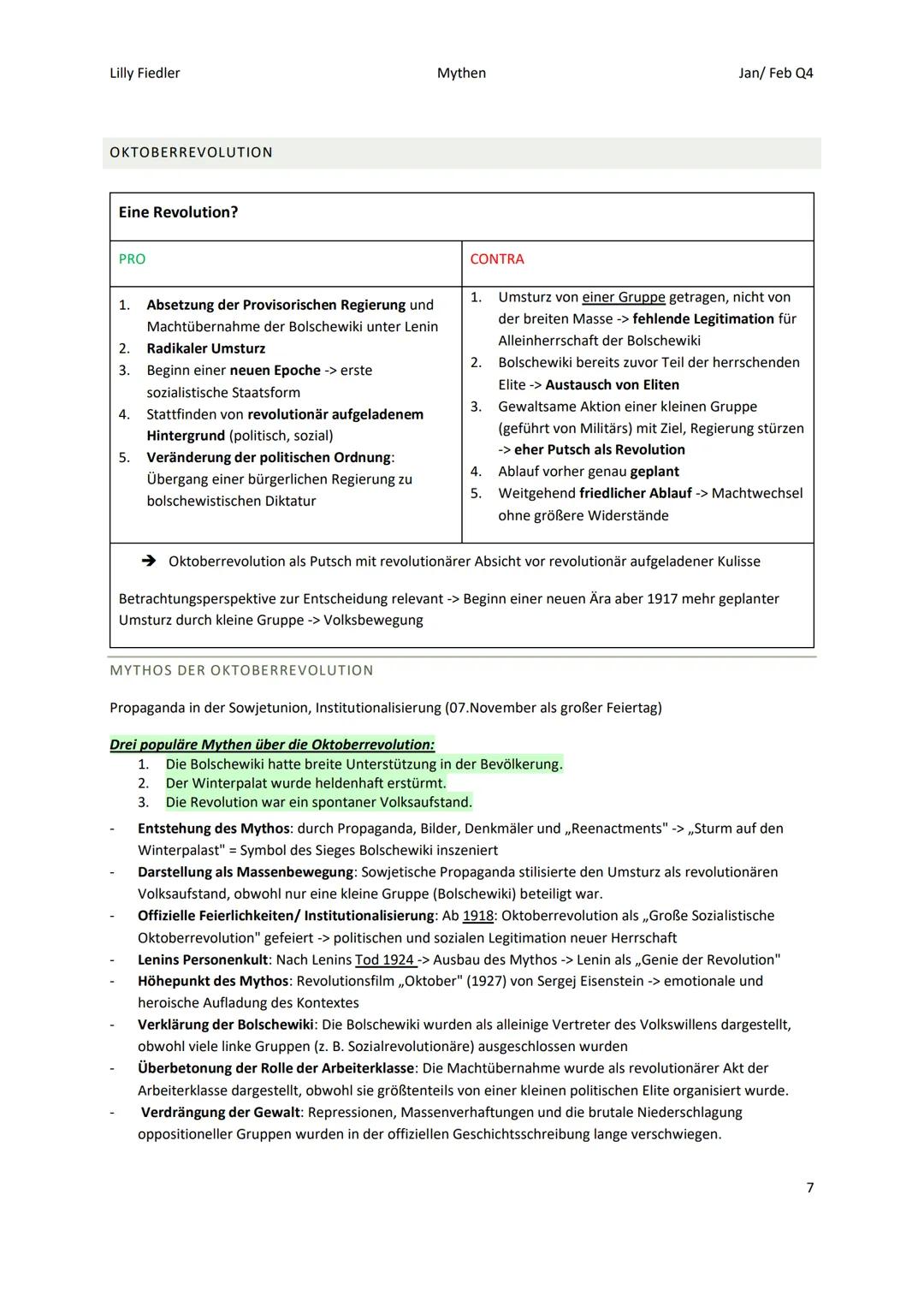 Lilly Fiedler
Mythen
Jan/Feb Q4
GESCHICHTS-/ERINNERUNGSKULTUR
WAS IST GESCHICHTE?
- Wissenschaft der Vergangenheit, sie ist unvollständig un