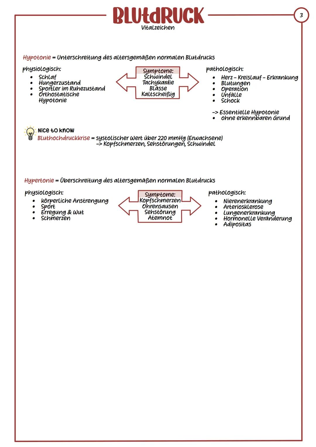 --- OCR Start ---
BLUEDRUCK
Vitalzeichen
Definition: Druck, den das strömende Blut auf die Gefäßwand ausübt.
Wird nach dem Erfinder der nich