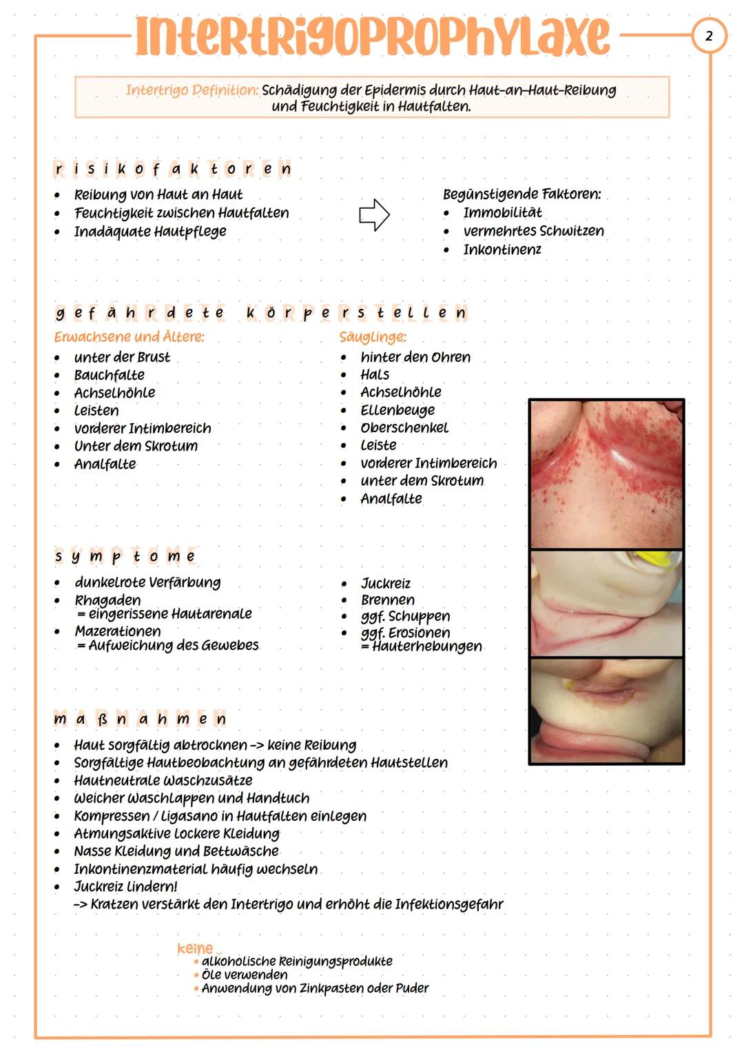 Intertrigoprophylaxe