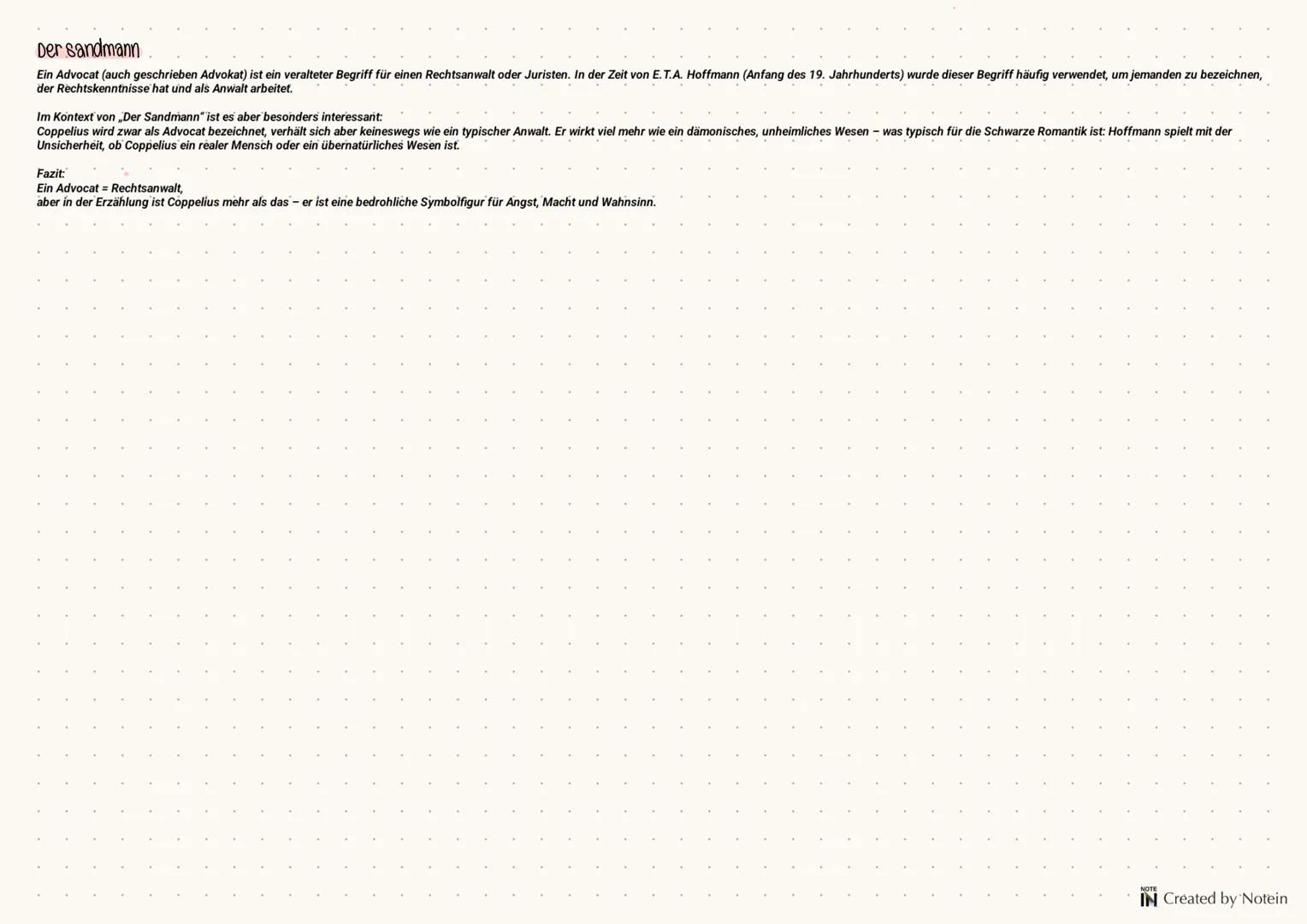 1. Rahmenstruktur und Perspektivwechsel
Anfang: Briefwechsel zwischen Nathanael, Clara und Lothar - subjektiv, emotional, mit Widersprüchen.