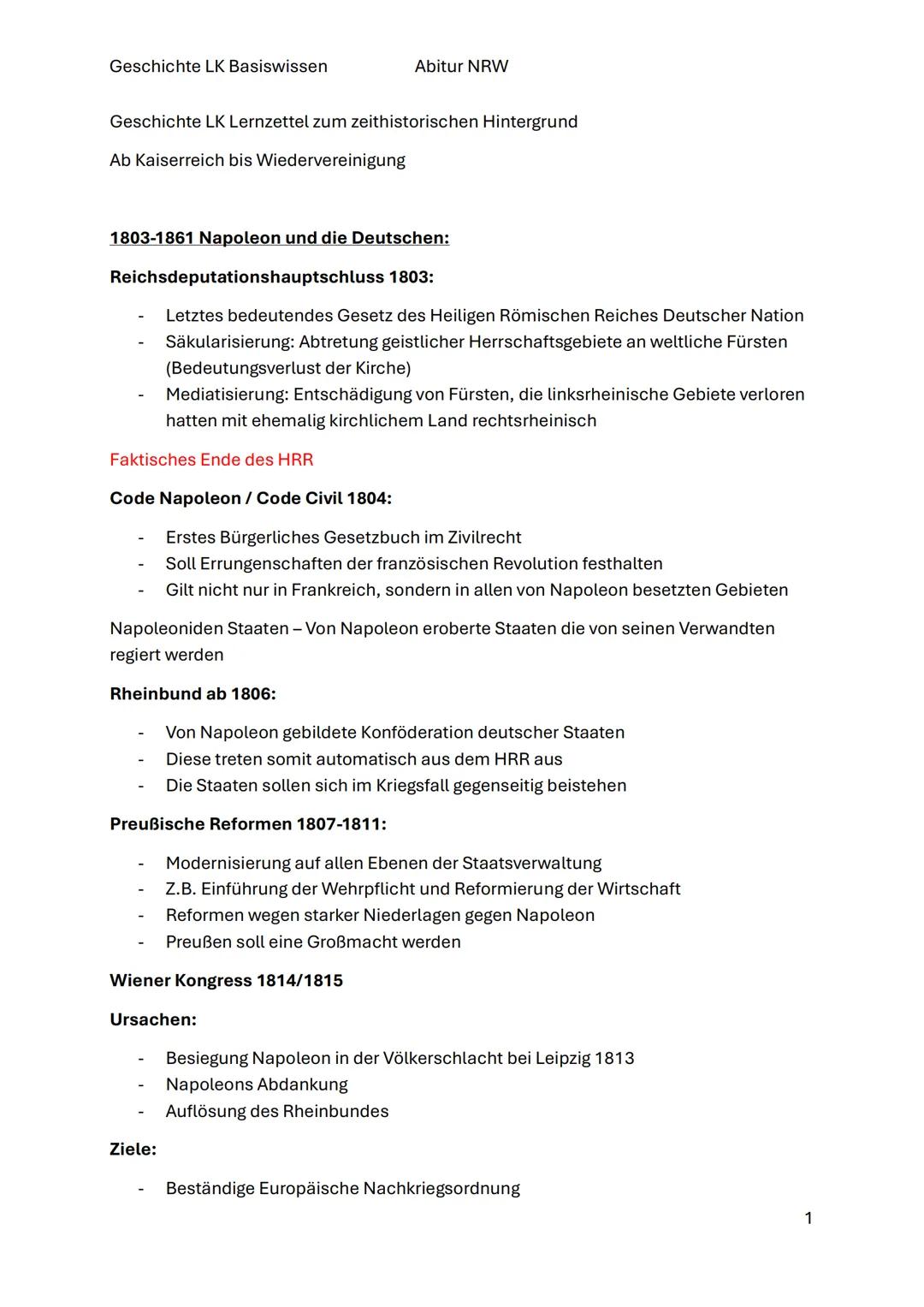 Geschichte LK Basiswissen für das Zentralabitur (NRW)