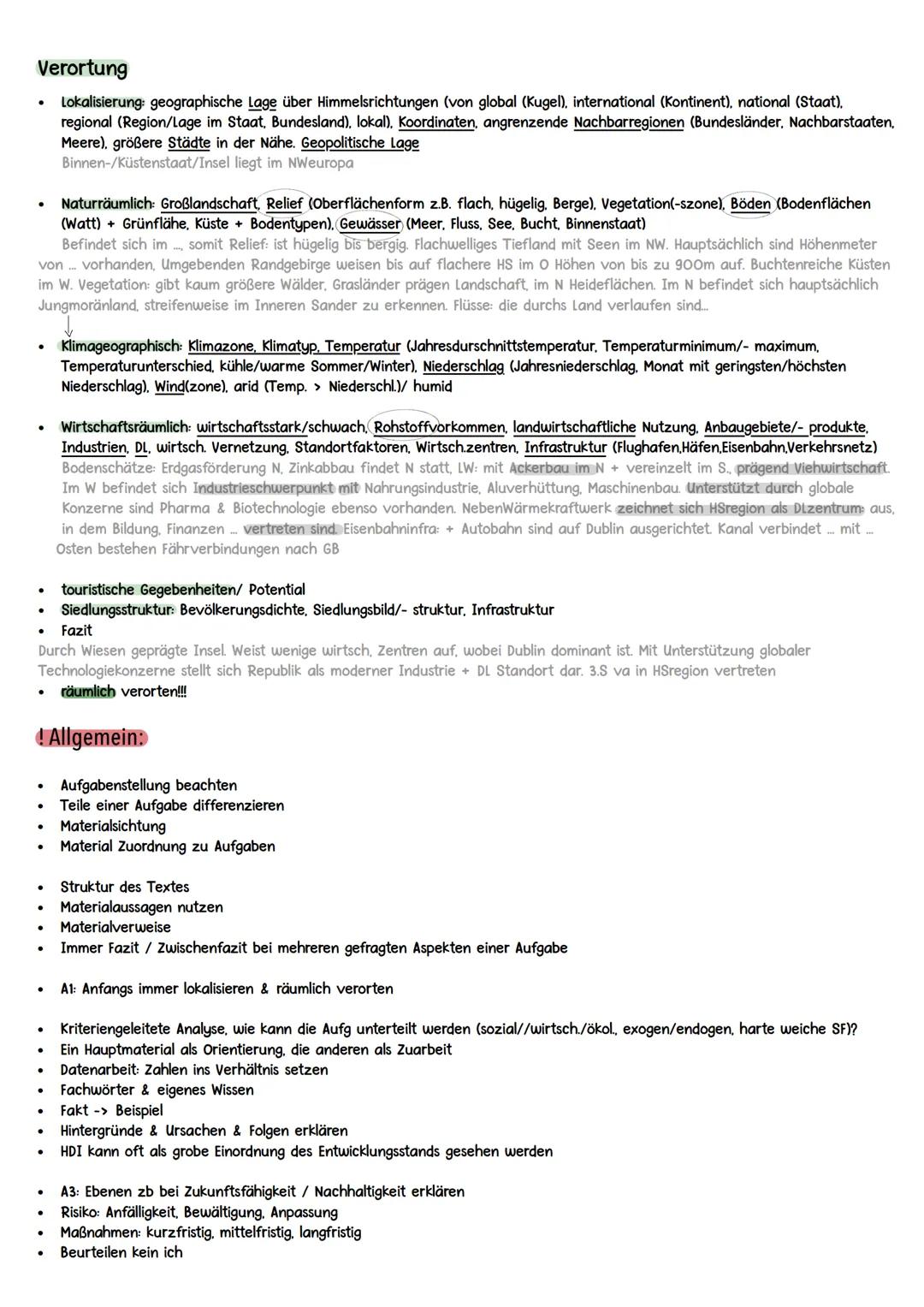 # Generelles
Erdkunde Leistungskurs Abitur 2025 # Vorortung
* Lokalisierung geographische Lage über Himmelsrichtungen (von global (Kugel),