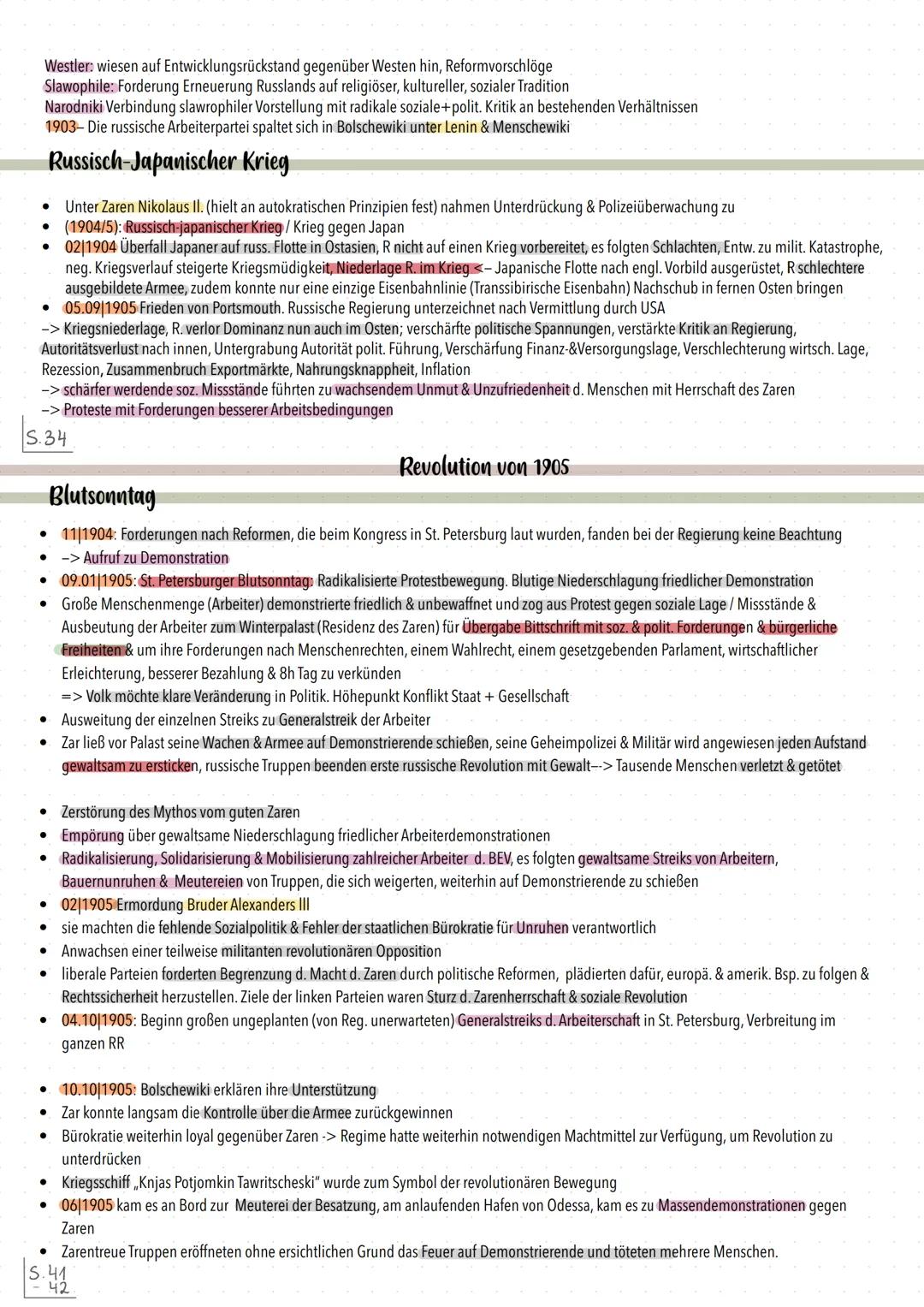 # Russische Revolution
Geschichte Leistungskurs Abitur 2025 ## Politisches System
Russische Revolution
Ausgangslage Zarenherrschaft/System
