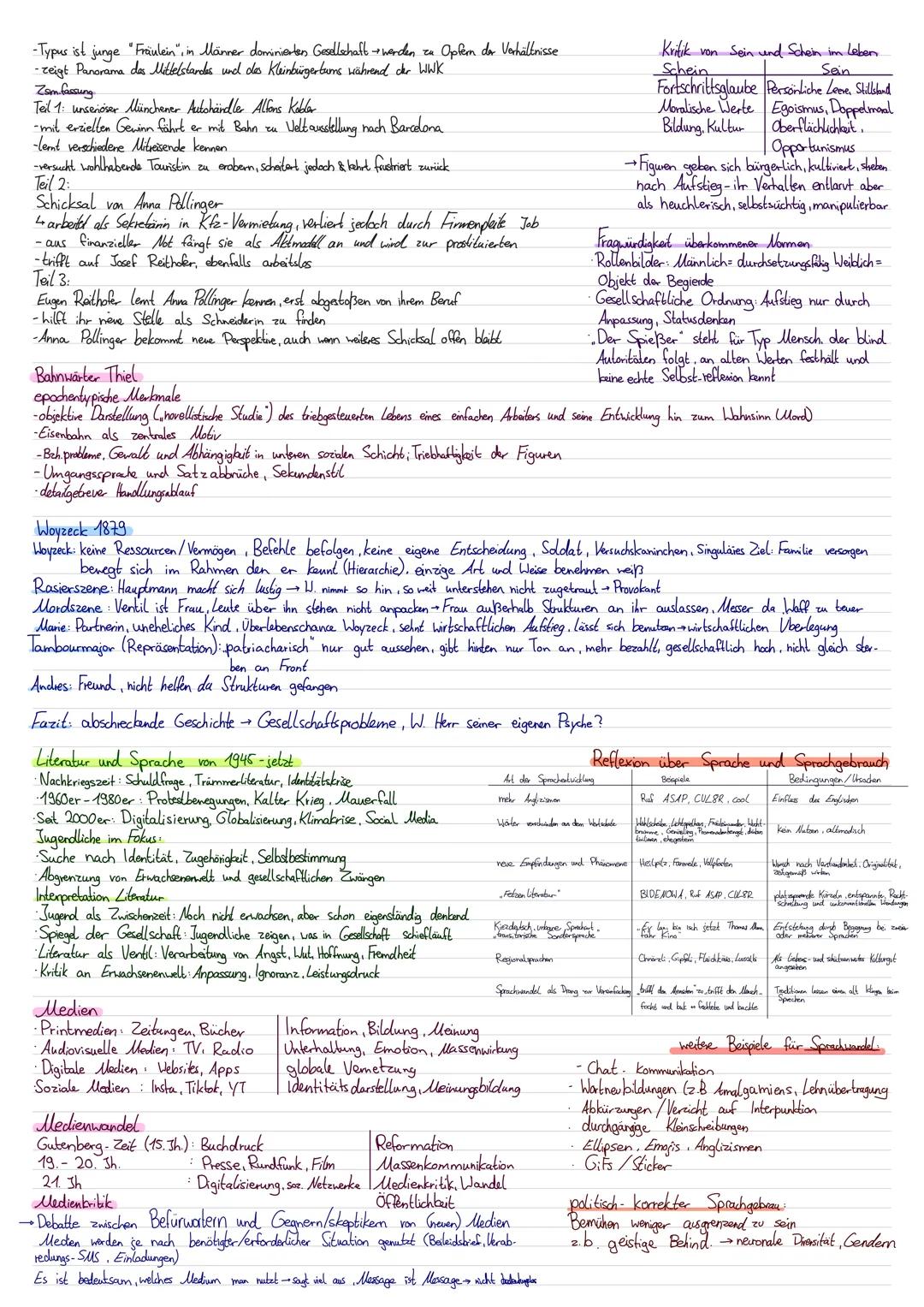 Literatur und Sprache um 1800
Zsmfassung Pflichtlektüre
Ludwig Tieck: Der Runenberg (1804)
Deutsch mündlich
Christian, Sohn eines Försters,