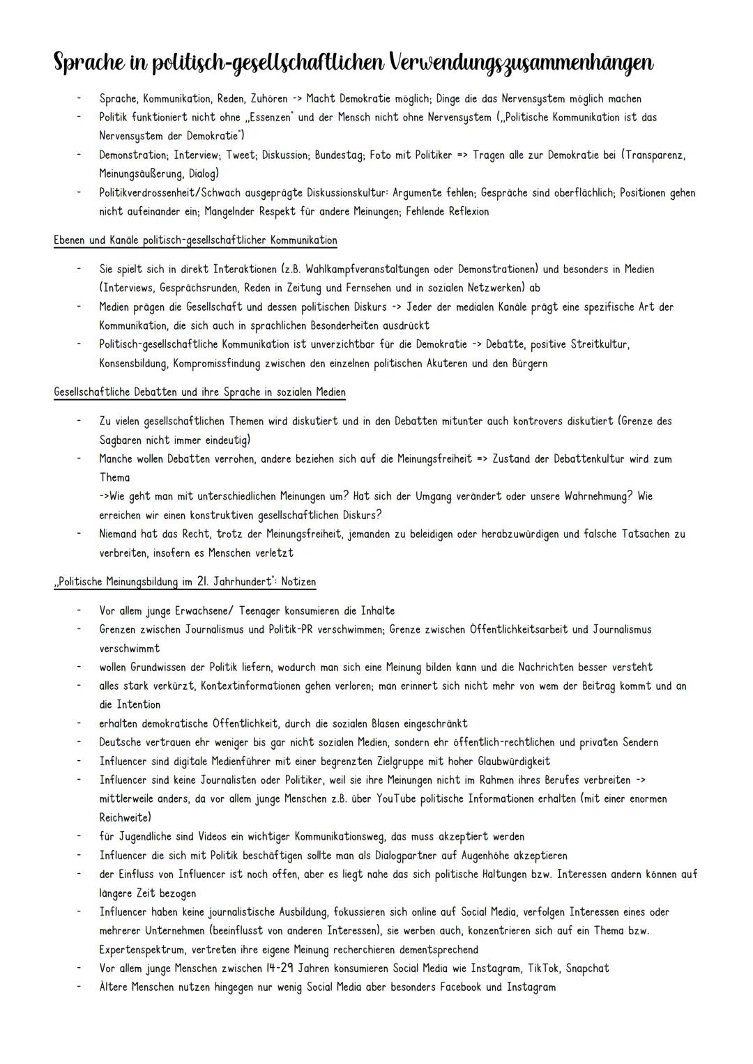 # Inhaltsangabe
1. Medien
2. Sprache
3. Sprache in politisch-gesellschaftlichen Verwendungzusammenhängen
4. Sprachvarietäten
5. Organon-Mod