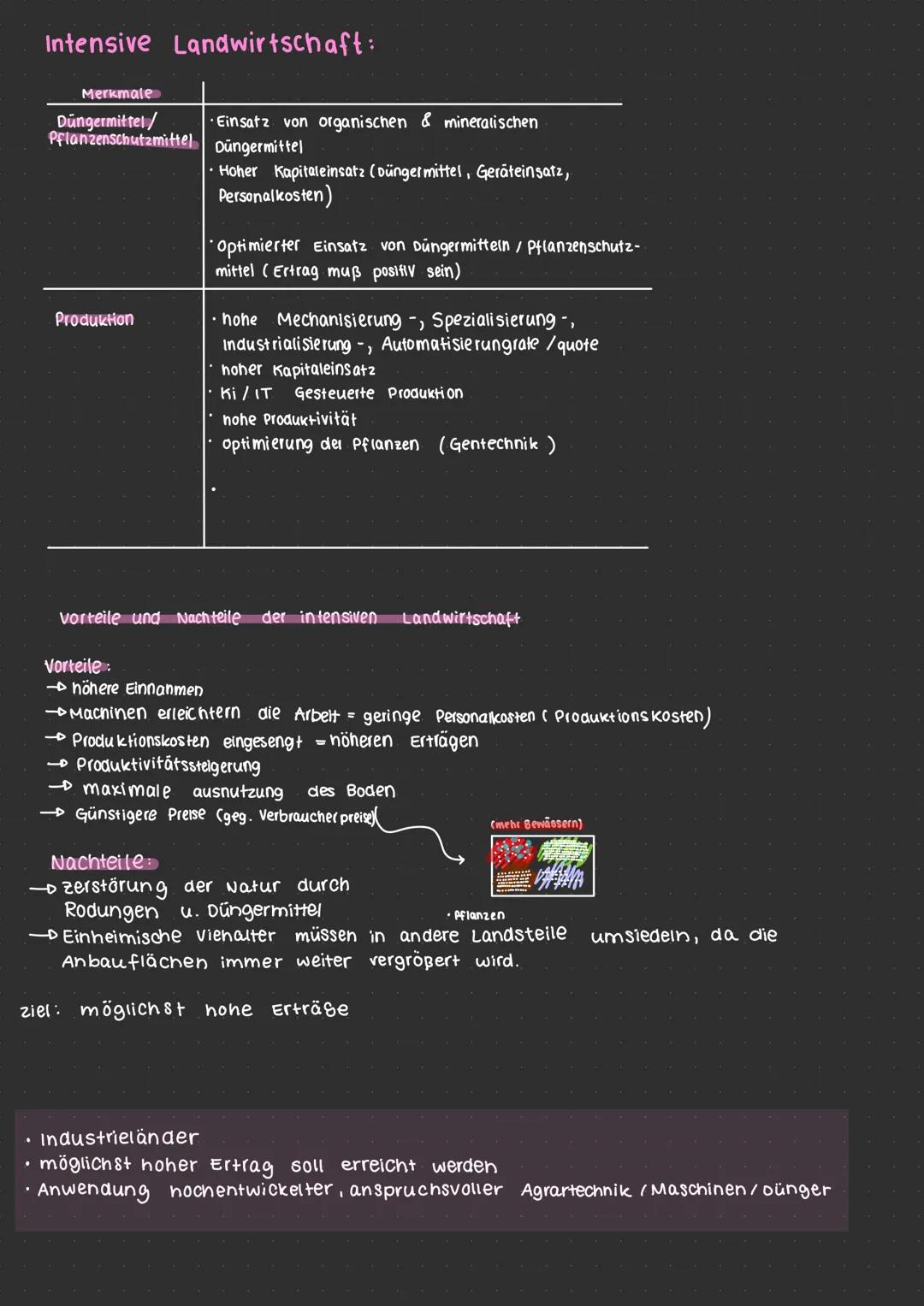 Formen der Landwirtschaft:
Shifting Cultivation:
- Schwellenländer
Felder werden nur für wenige Jahre intensiv genutzt
danach werden die Anb
