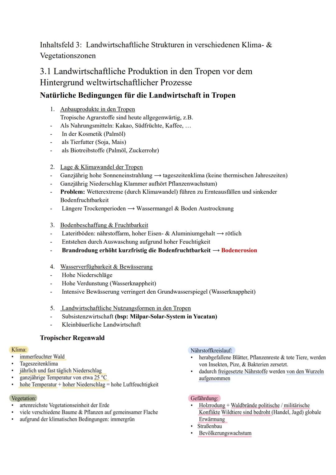 Zentralabitur 2025
—Geographie LK— Vorgaben 2025
Inhaltsfeld 3:
Landwirtschaftliche Strukturen in verschiedenen Klima-und Vegetationszonen