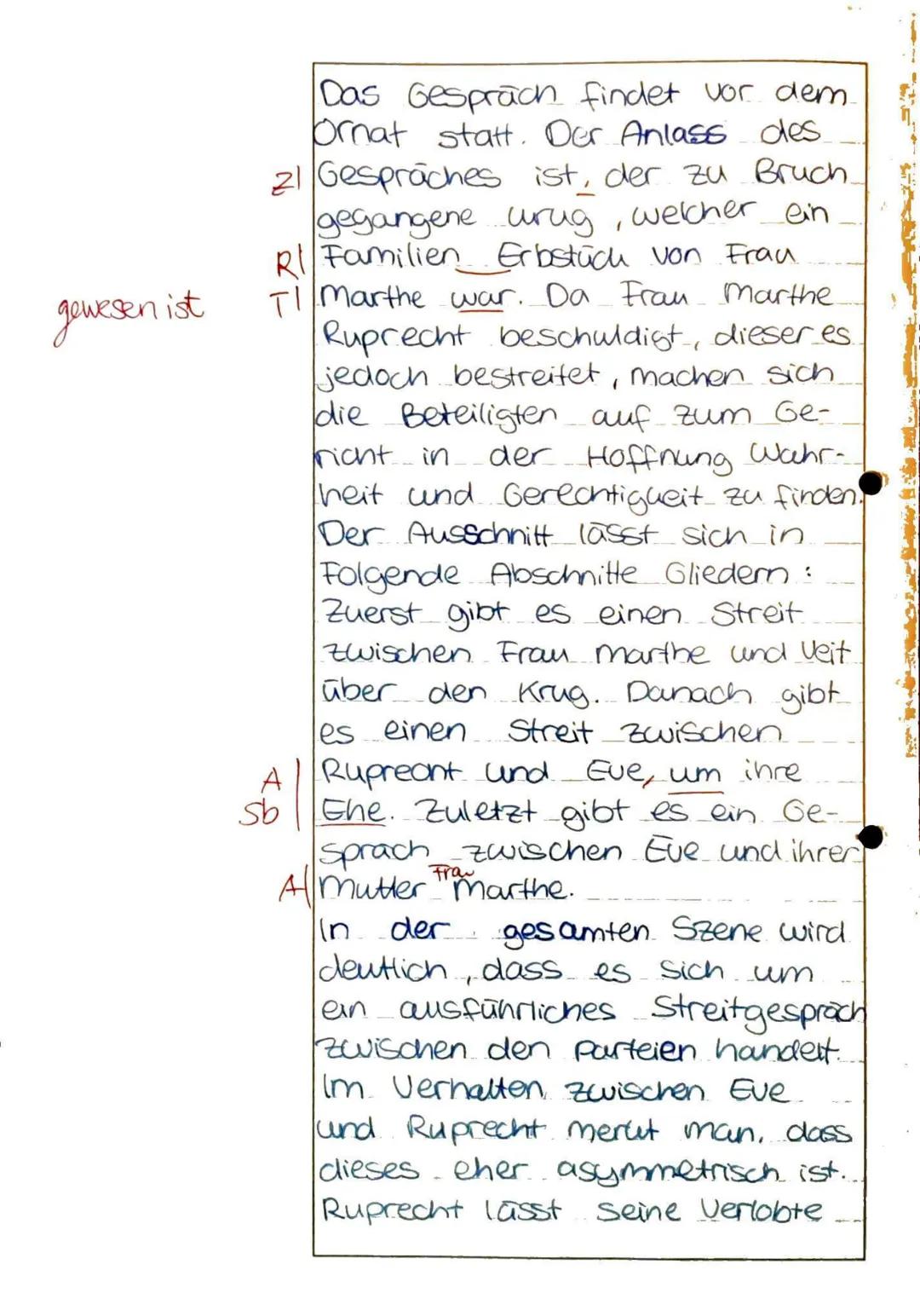 t
Das Lustspiel, "Der zerbrochne
Krug", verfasst von Heinrich
von Kleist im Jahr 1811 in
der Epoche der Weimarer
Klassia und der Romantik,
t