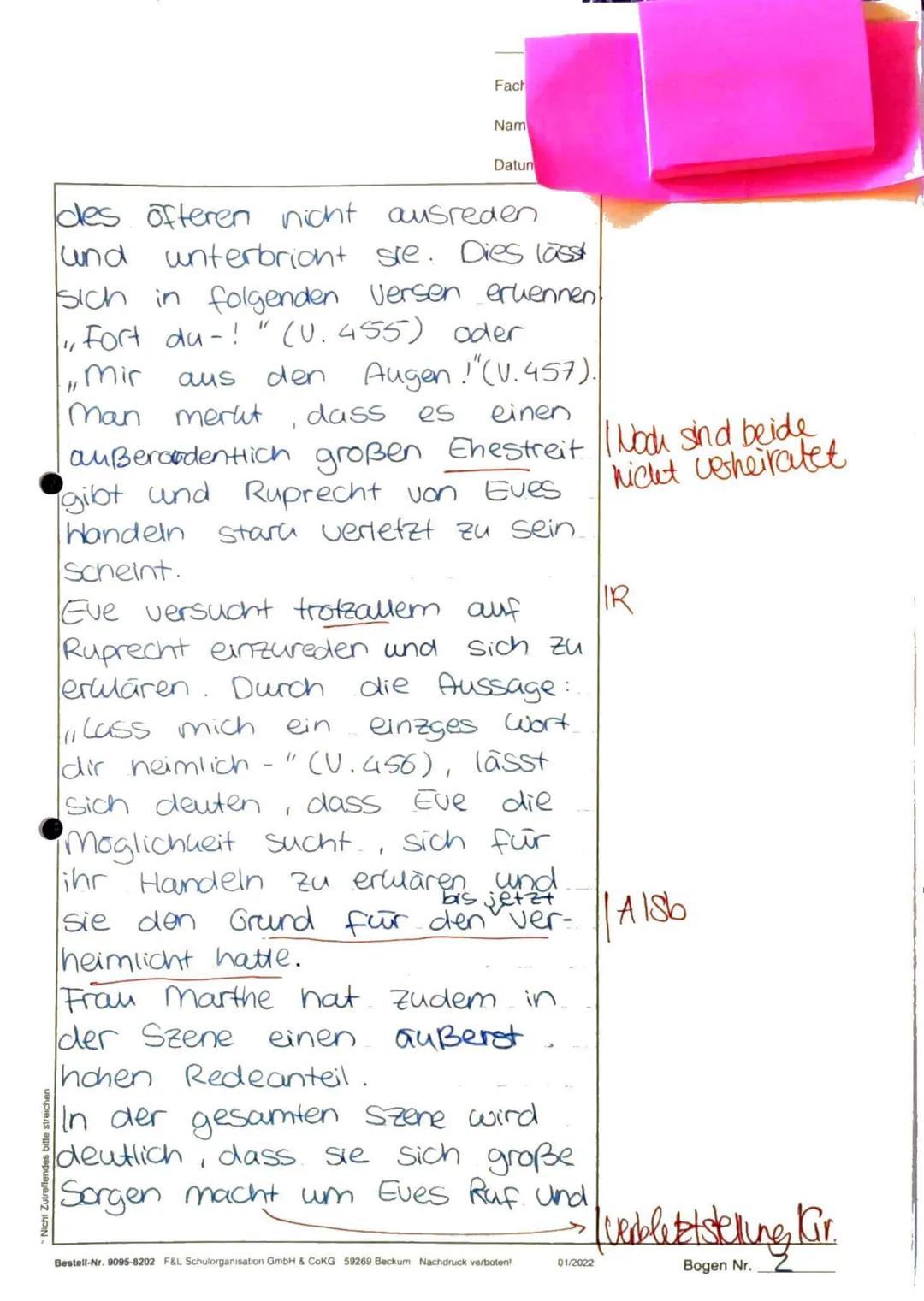t
Das Lustspiel, "Der zerbrochne
Krug", verfasst von Heinrich
von Kleist im Jahr 1811 in
der Epoche der Weimarer
Klassia und der Romantik,
t