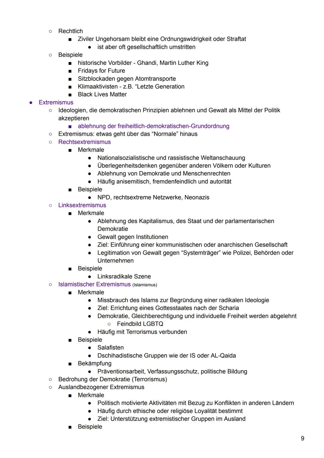 Politische Systeme
Partizipation & zivilgesellschaftliches Engagement ✔
offene Gesellschaft ✔
Herausforderungen an die Demokratie ✔
ziviler
