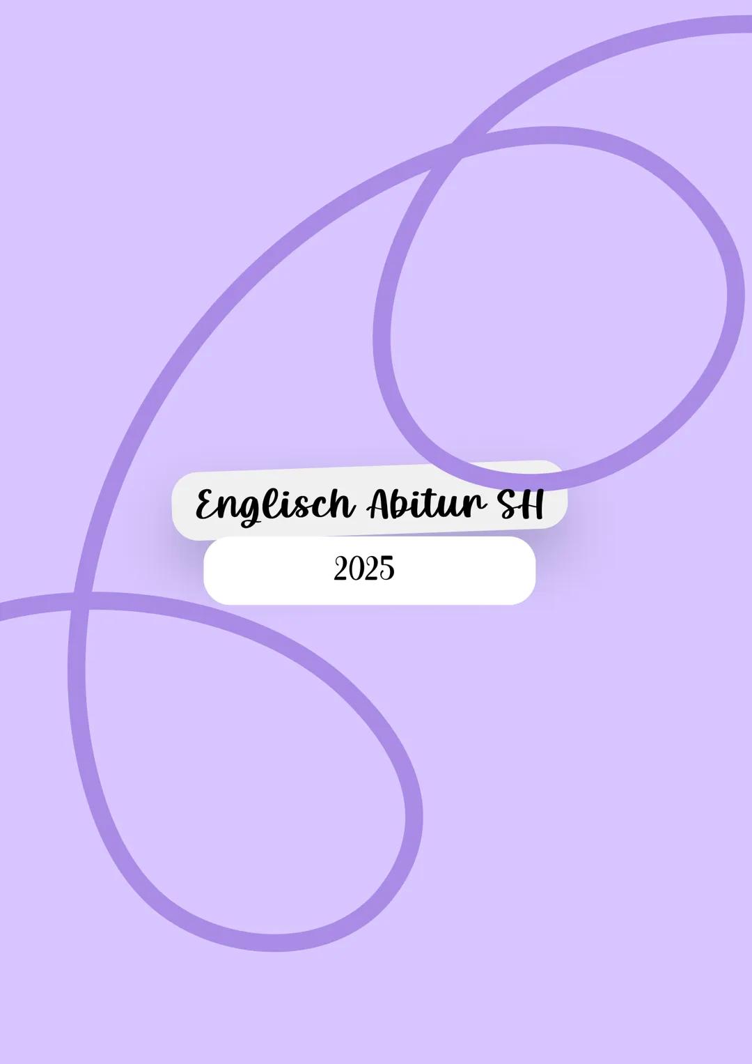 Englisch Abitur SH
2025 text types # Summary and Outline
non-fictional: restate author's main ideas
fictional: retell a story
outlining: ju