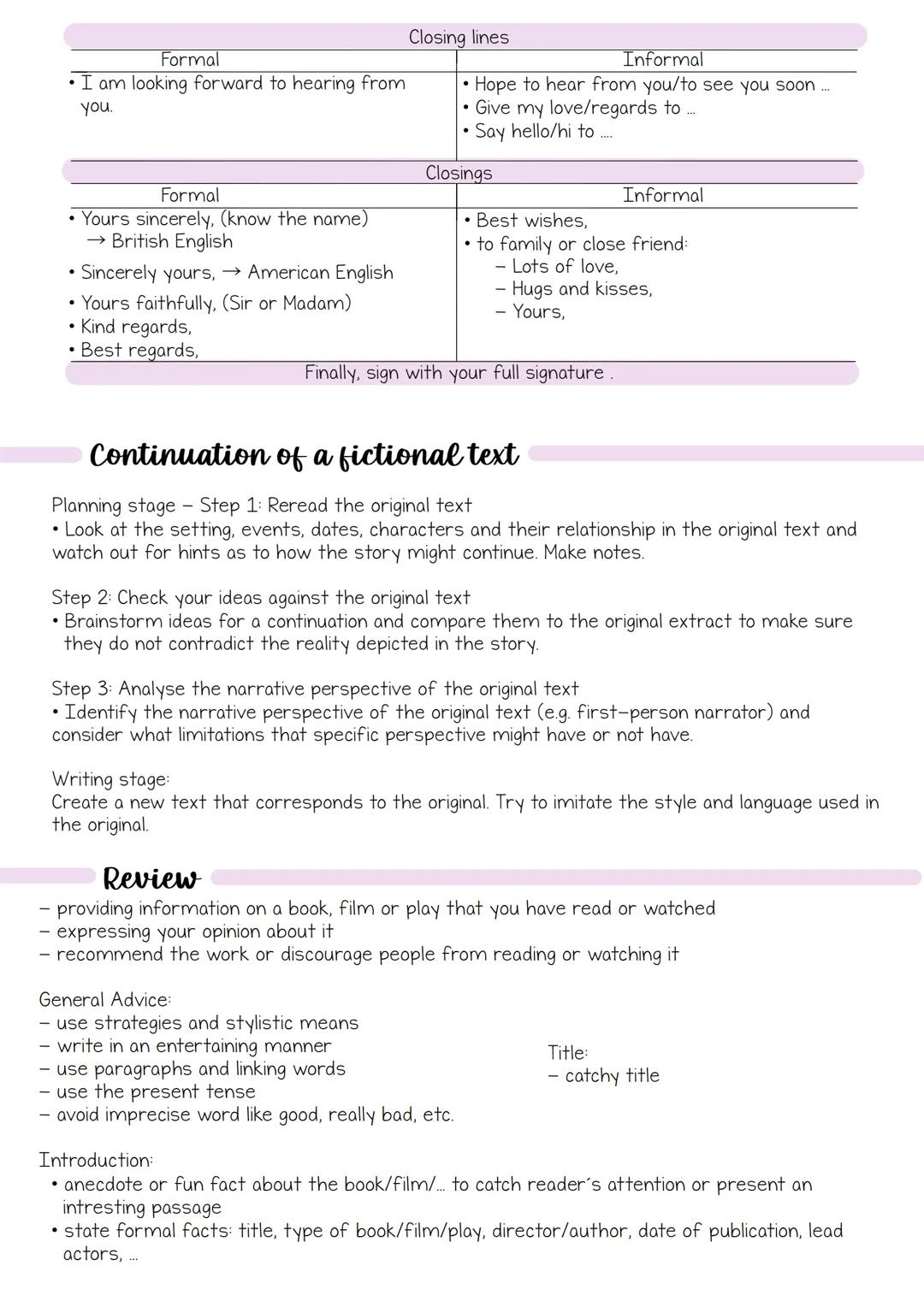 Englisch Abitur SH
2025 text types # Summary and Outline
non-fictional: restate author's main ideas
fictional: retell a story
outlining: ju