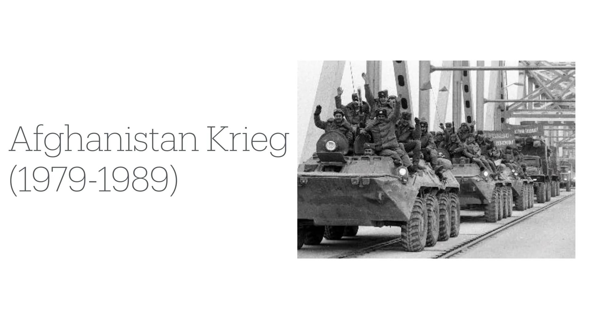 Afghanistan Krieg
(1979-1989) Inhaltsverzeichnis
• Allgemeine Informationen
• Historischer Hintergrund/Ausgang
• Kriegsverlauf
• Kriegsende